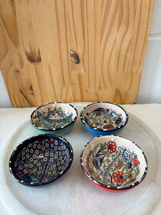 Set of Four Hand Painted Bowls (Local Pick Up Only)