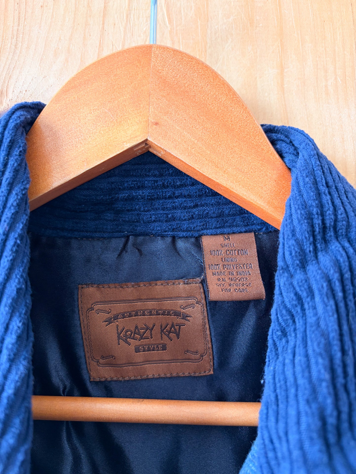 Vtg Patchwork Collared Flannel : M