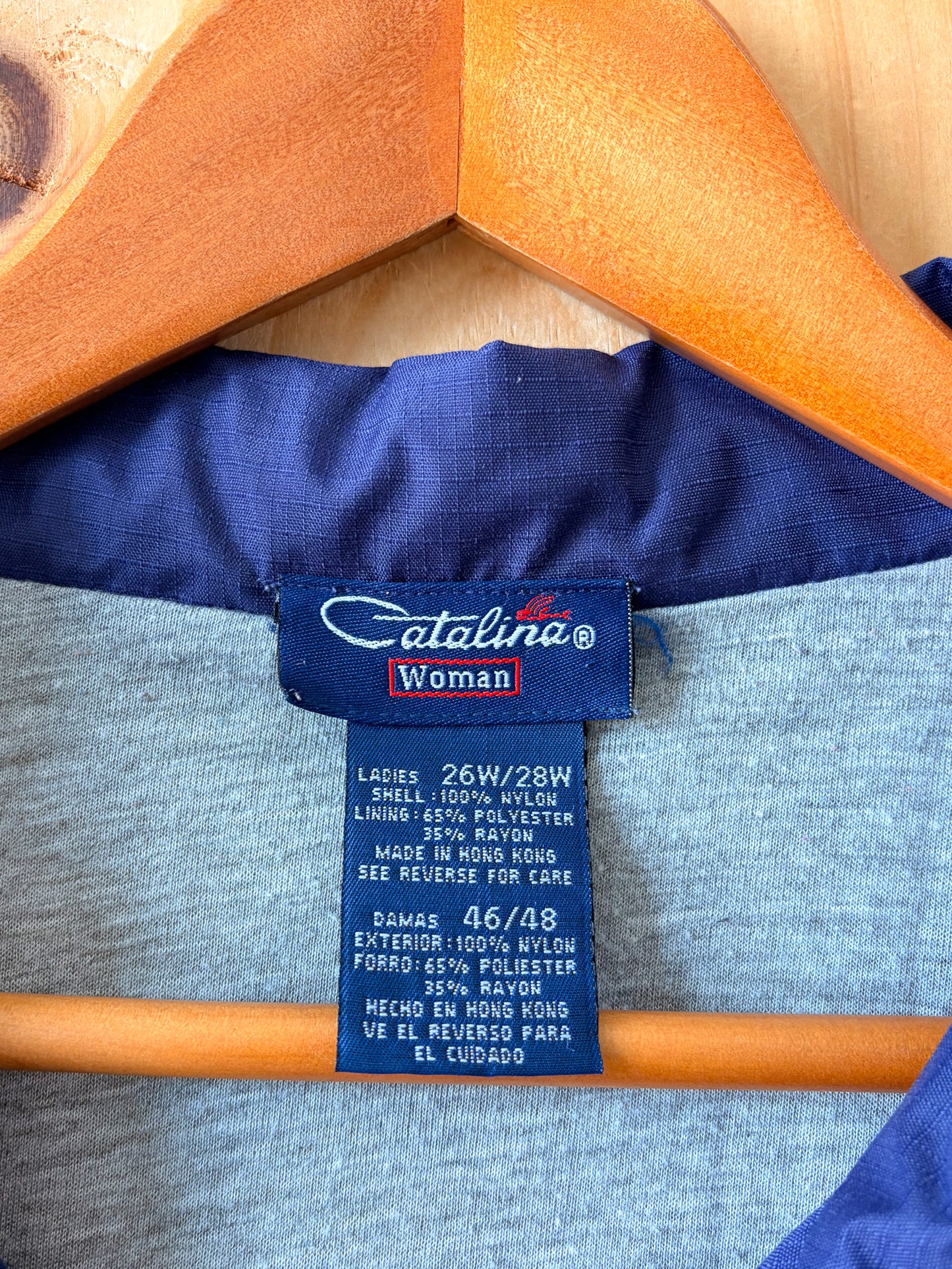 Vtg Catalina Green & Blue Windbreaker : 26W/28W