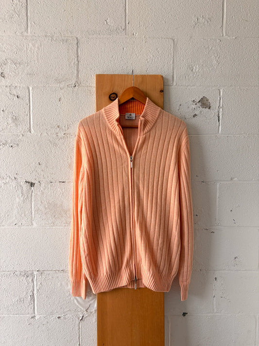 Peach Dual Zip Up Sweater : L/XL