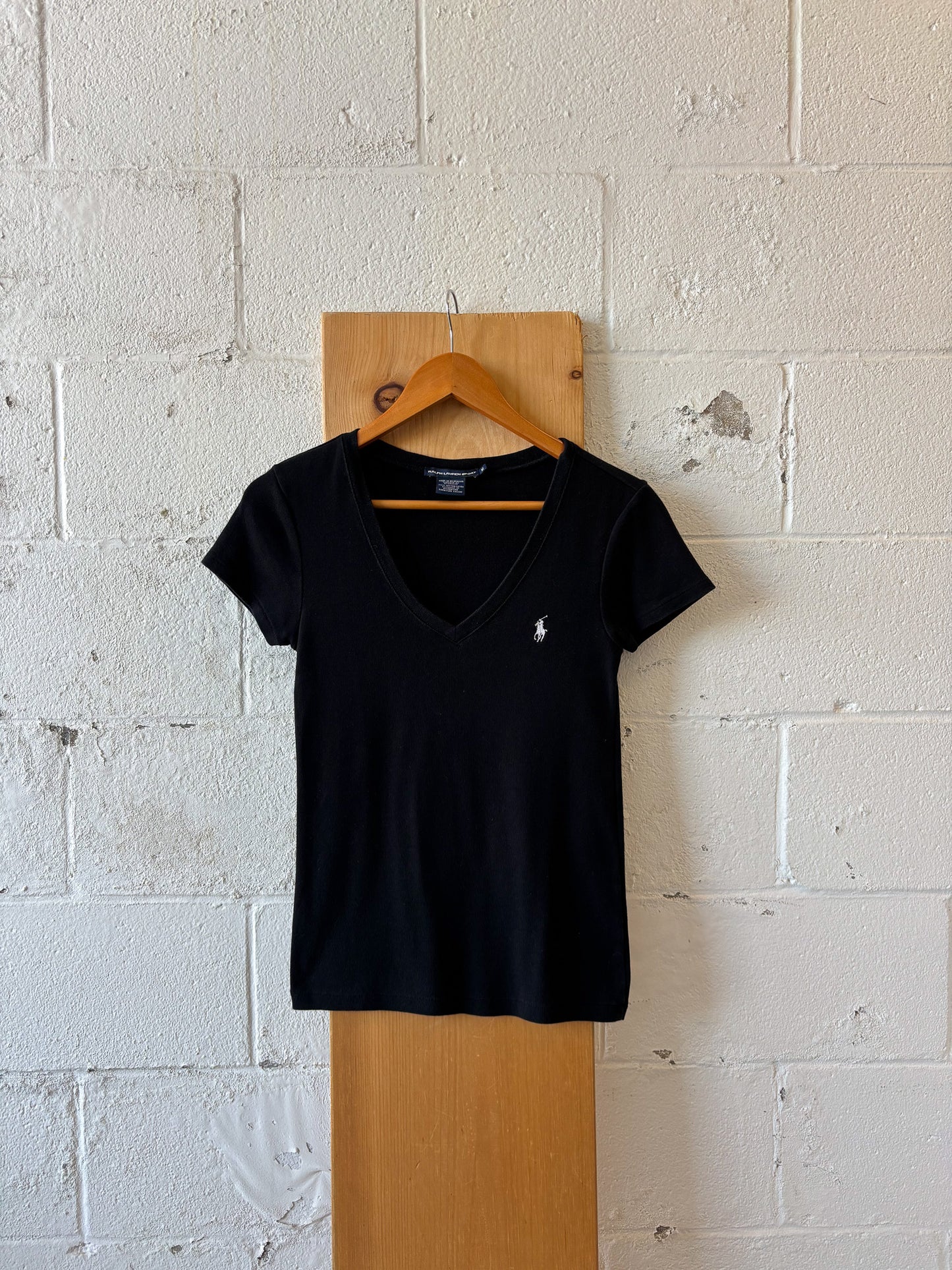 Ralph Lauren Black Tee : S/M