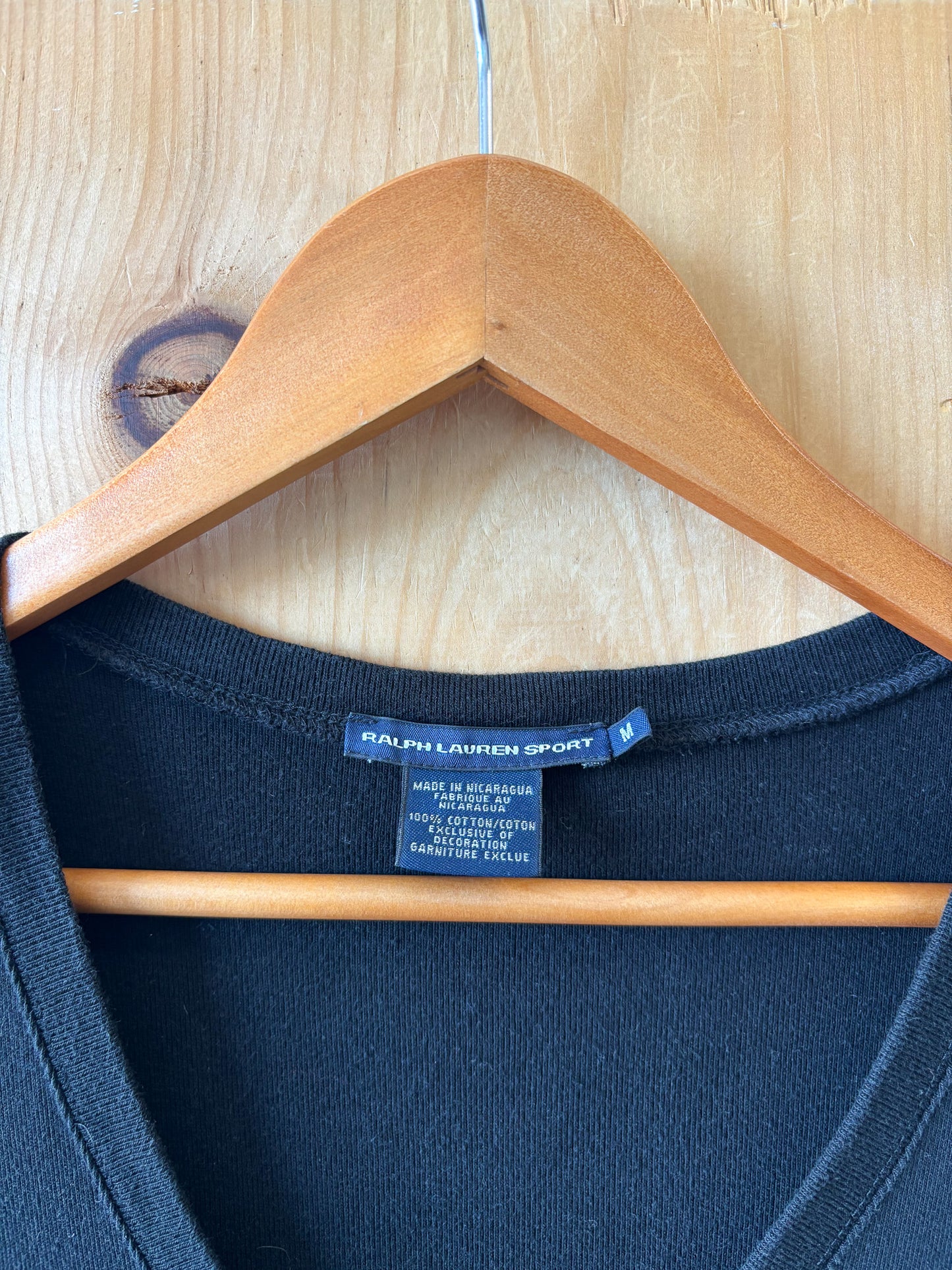 Ralph Lauren Black Tee : S/M