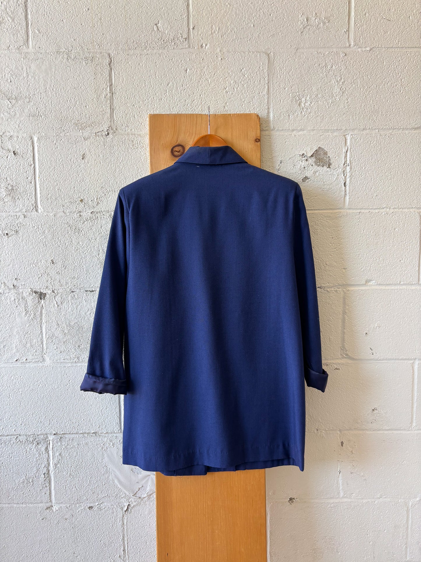 Vtg Navy Blazer : 12