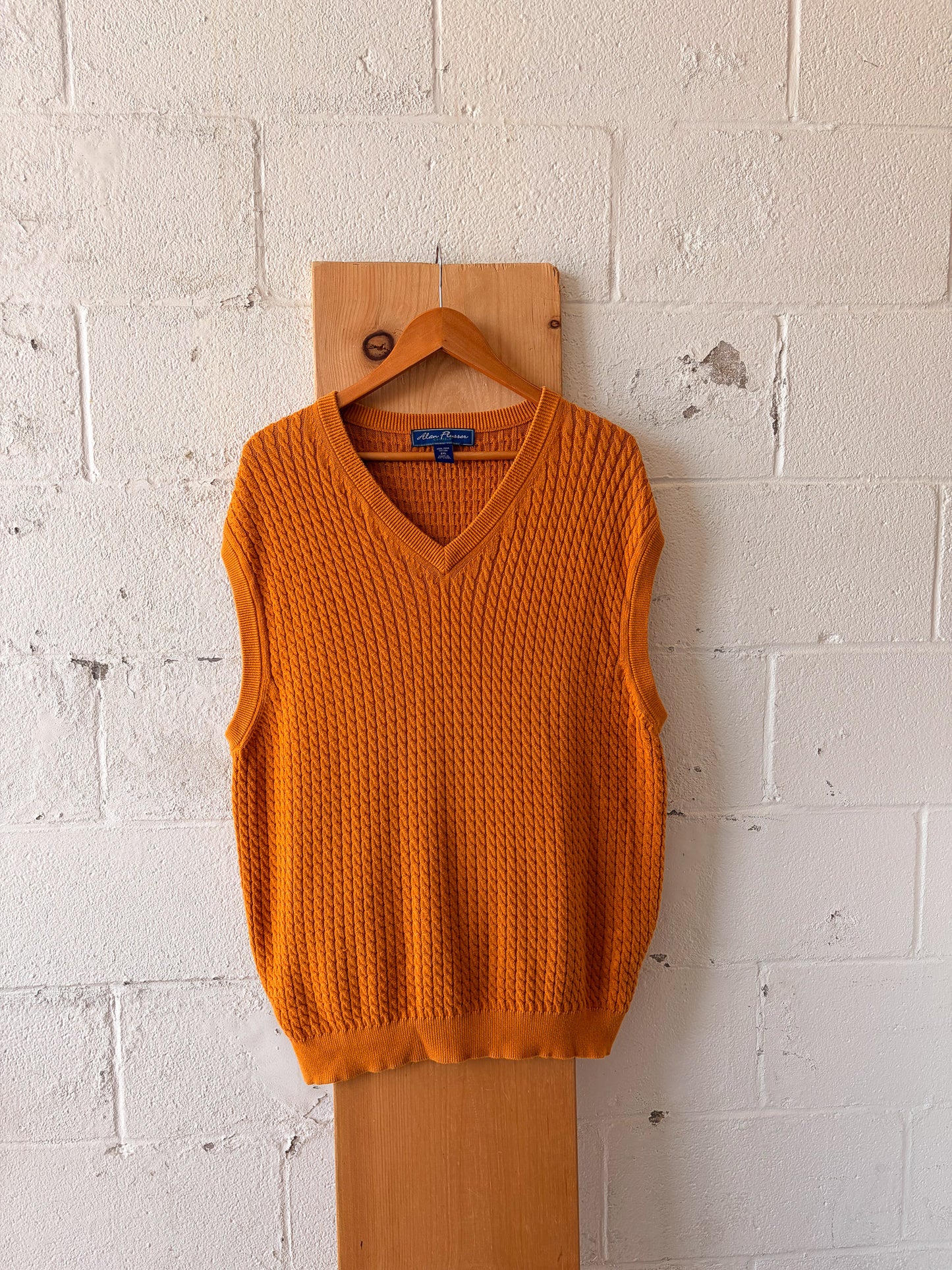 Mustard Sweater Vest : 2XL