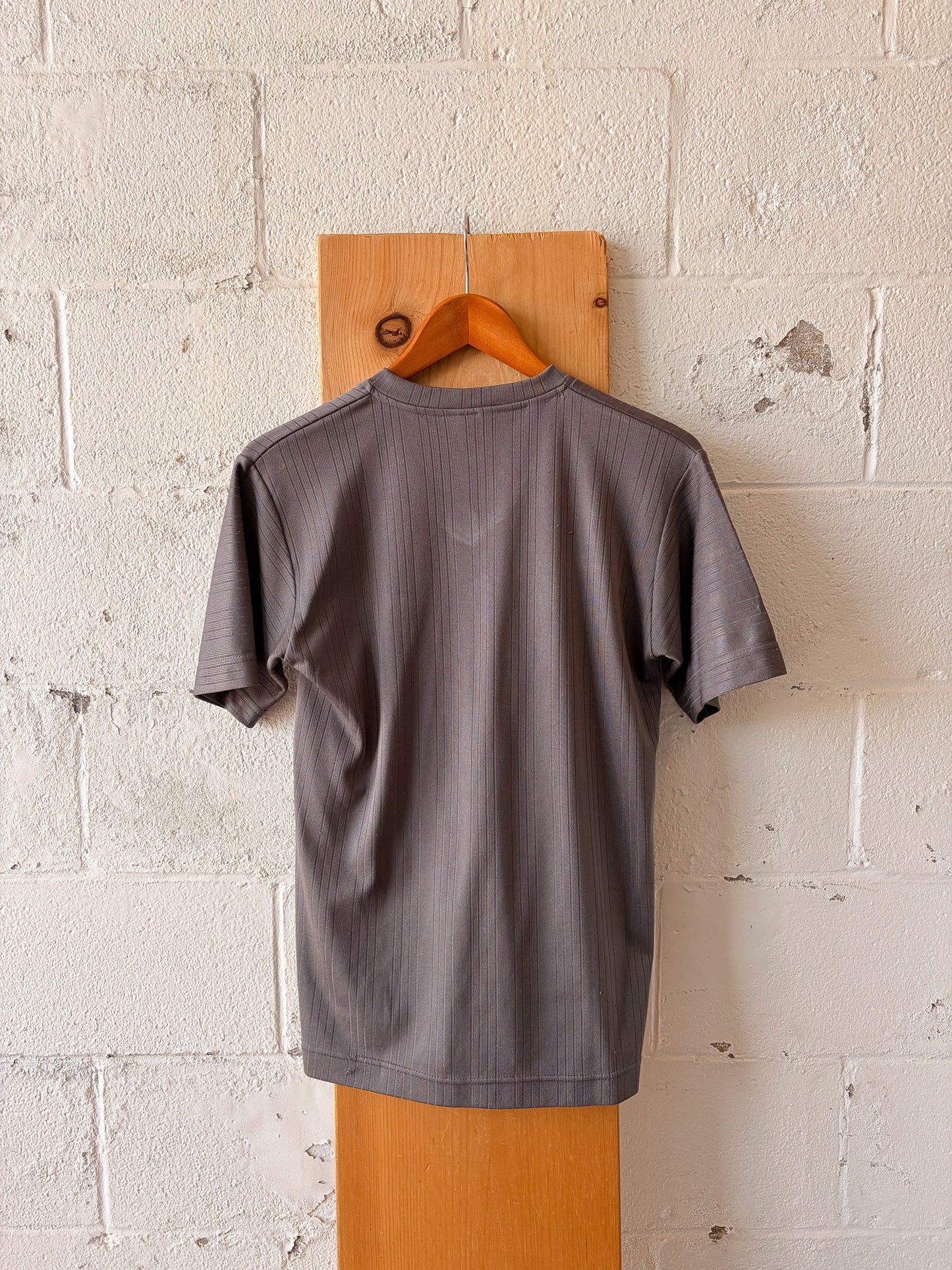 Vtg Striped Gray Gap Tee : Youth M