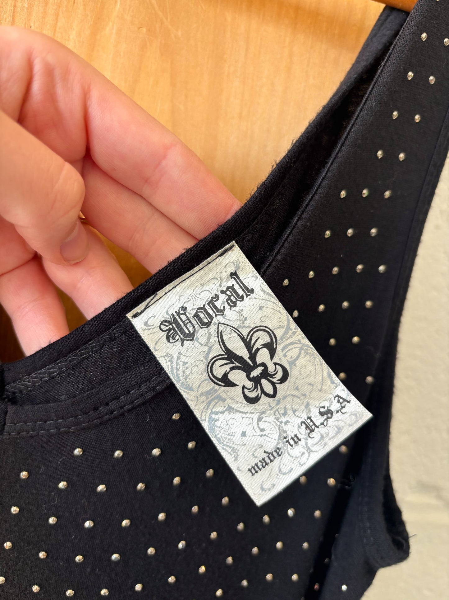 Vocal Rhinestone Studded Dress : S