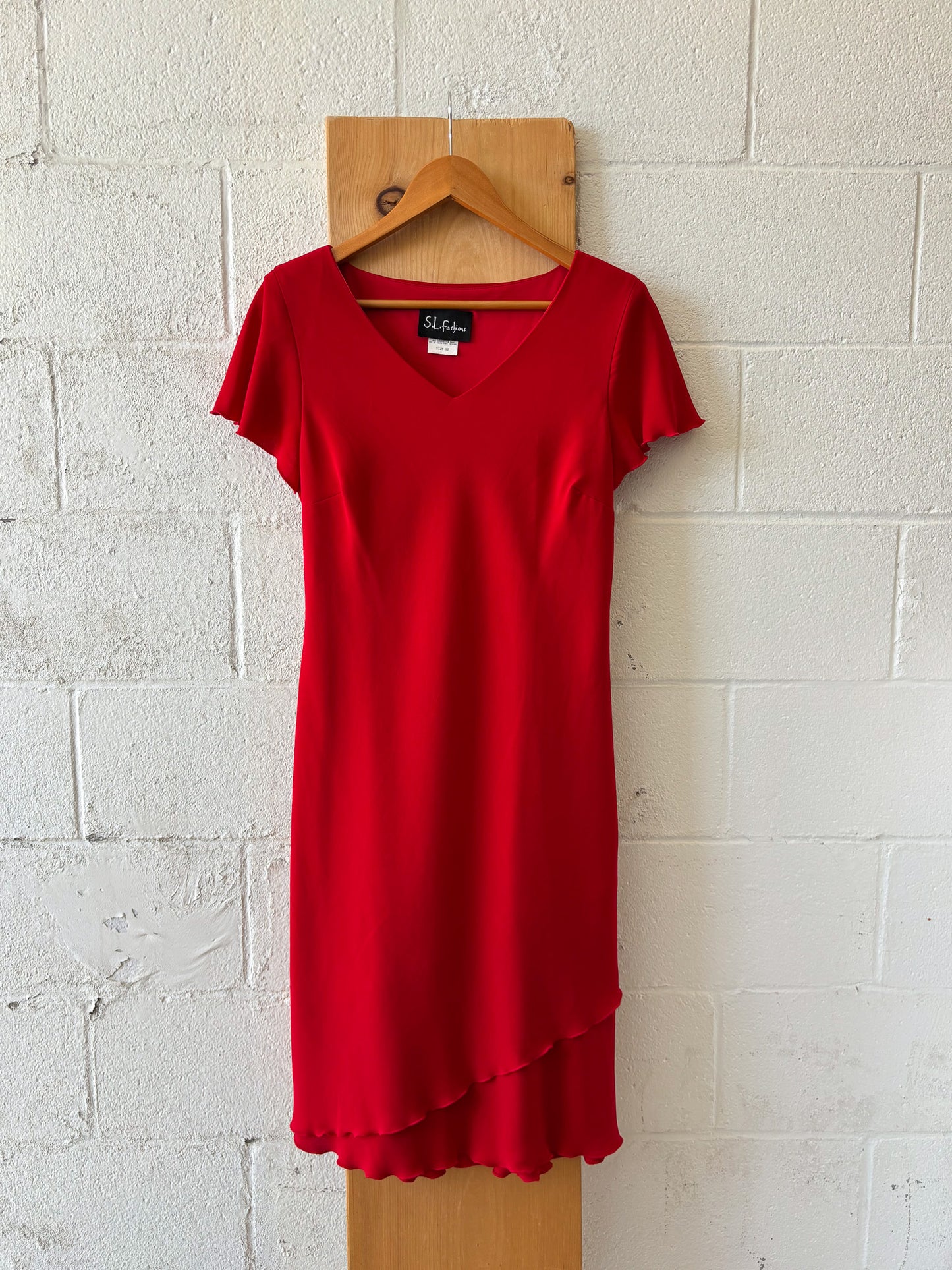 Vtg Red Dress : 12