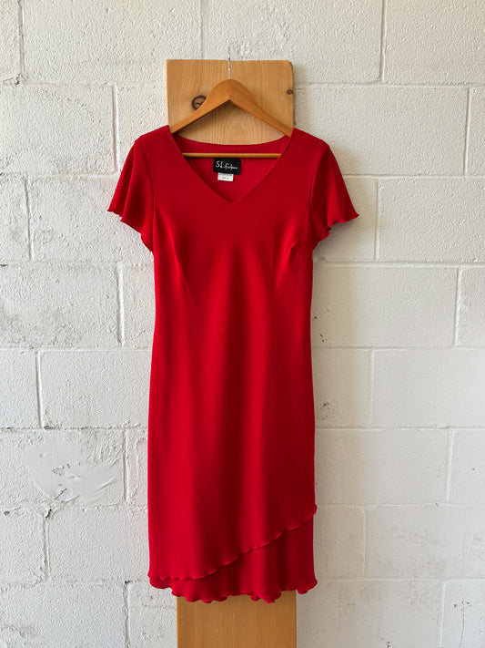 Vtg Red Dress : 12