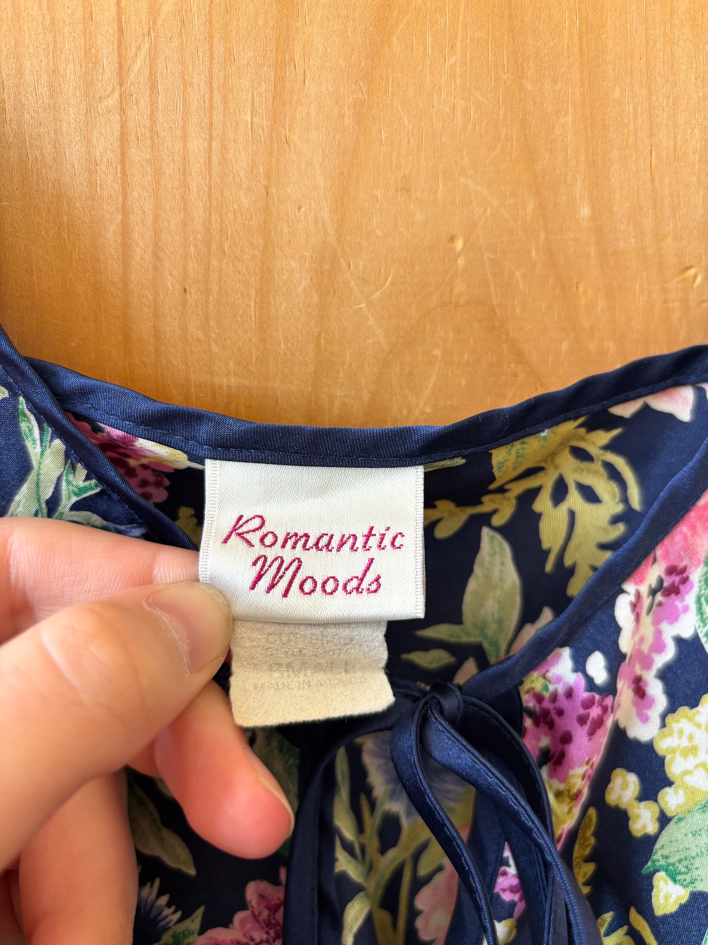 Vtg Floral Slip Dress : S