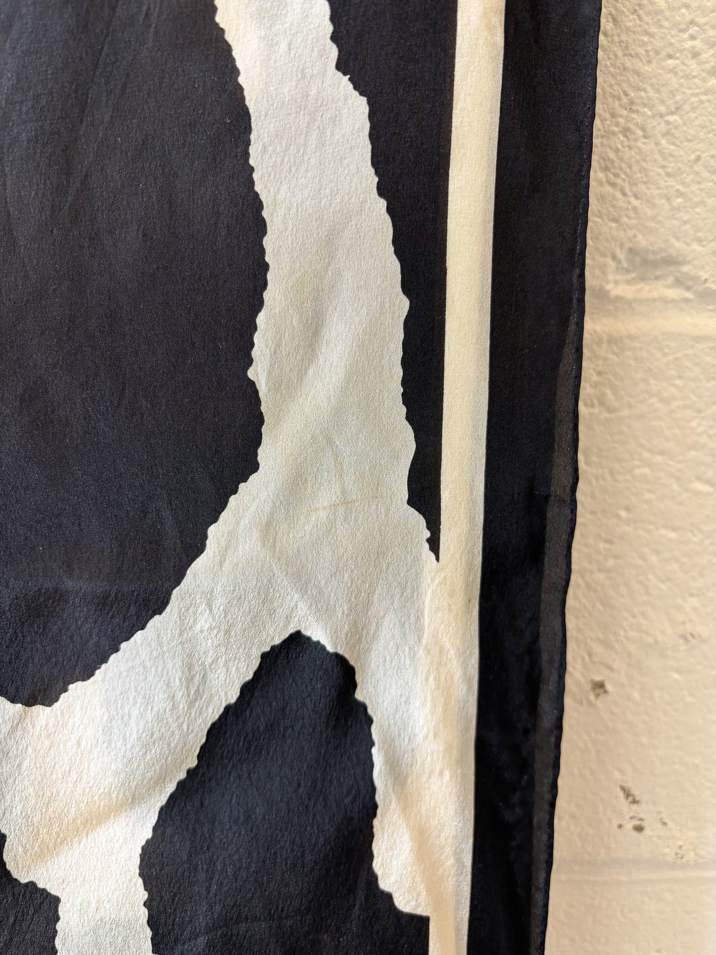 Black & White Silk Scarf