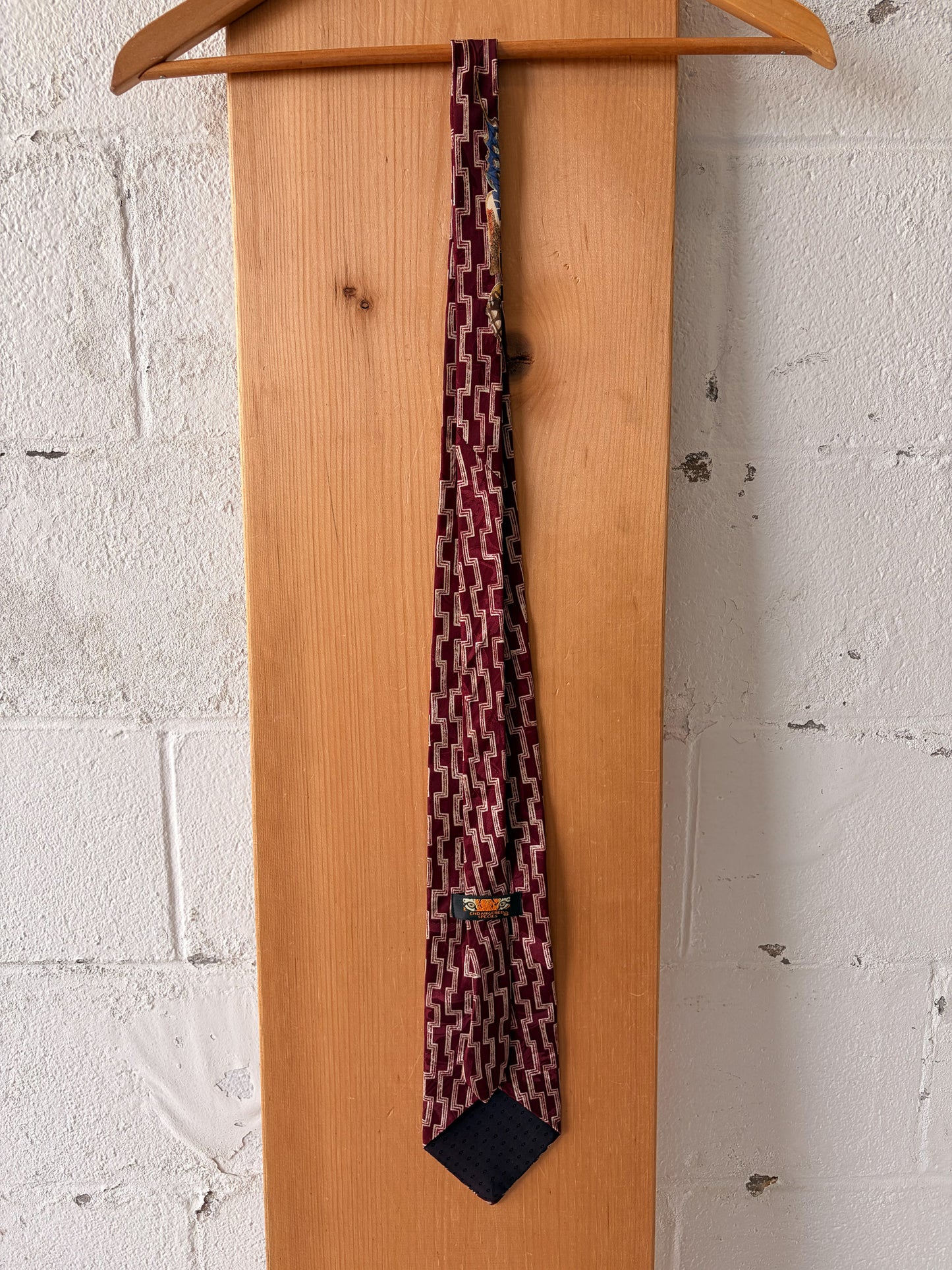 Vtg Silk Butterfly Tie