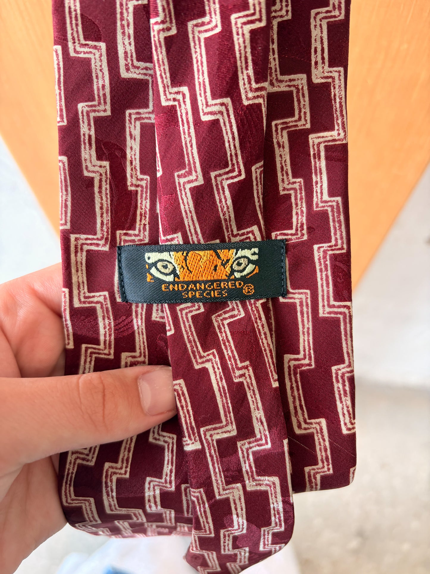 Vtg Silk Butterfly Tie