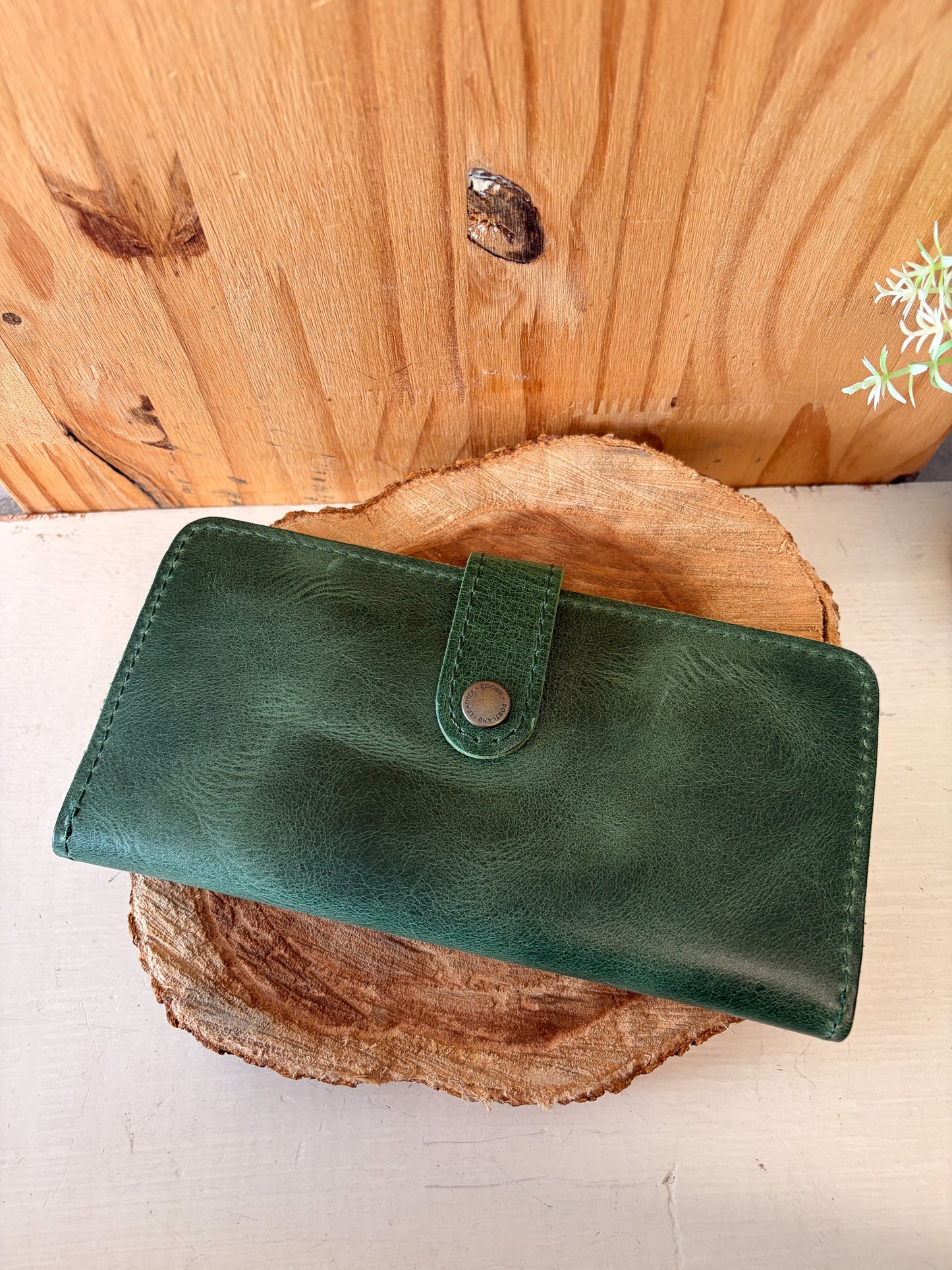 Portland Leather Green Tote Bag & Wallet (Local Pick Up Only)