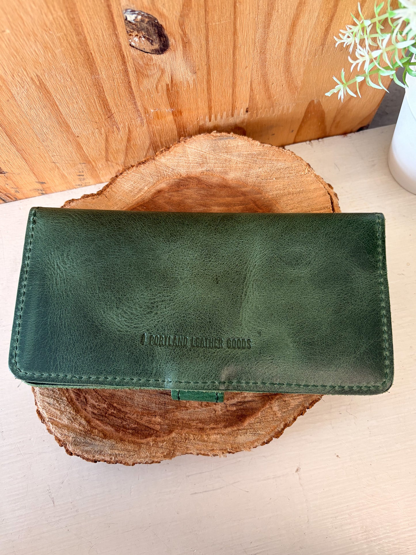 Portland Leather Green Tote Bag & Wallet (Local Pick Up Only)