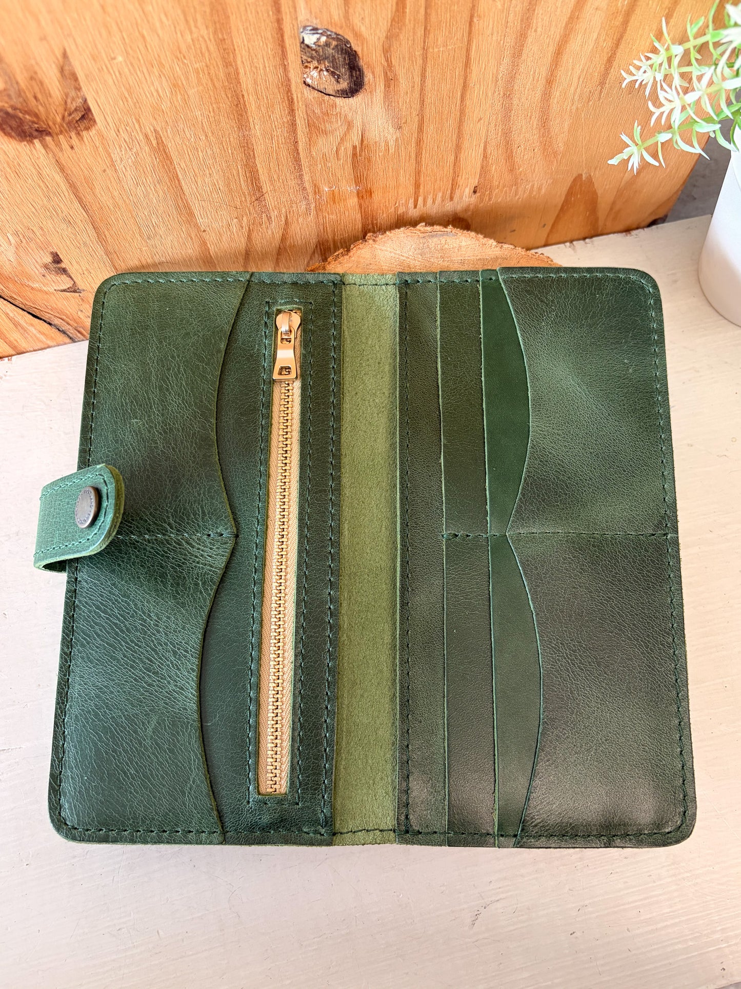 Portland Leather Green Tote Bag & Wallet (Local Pick Up Only)