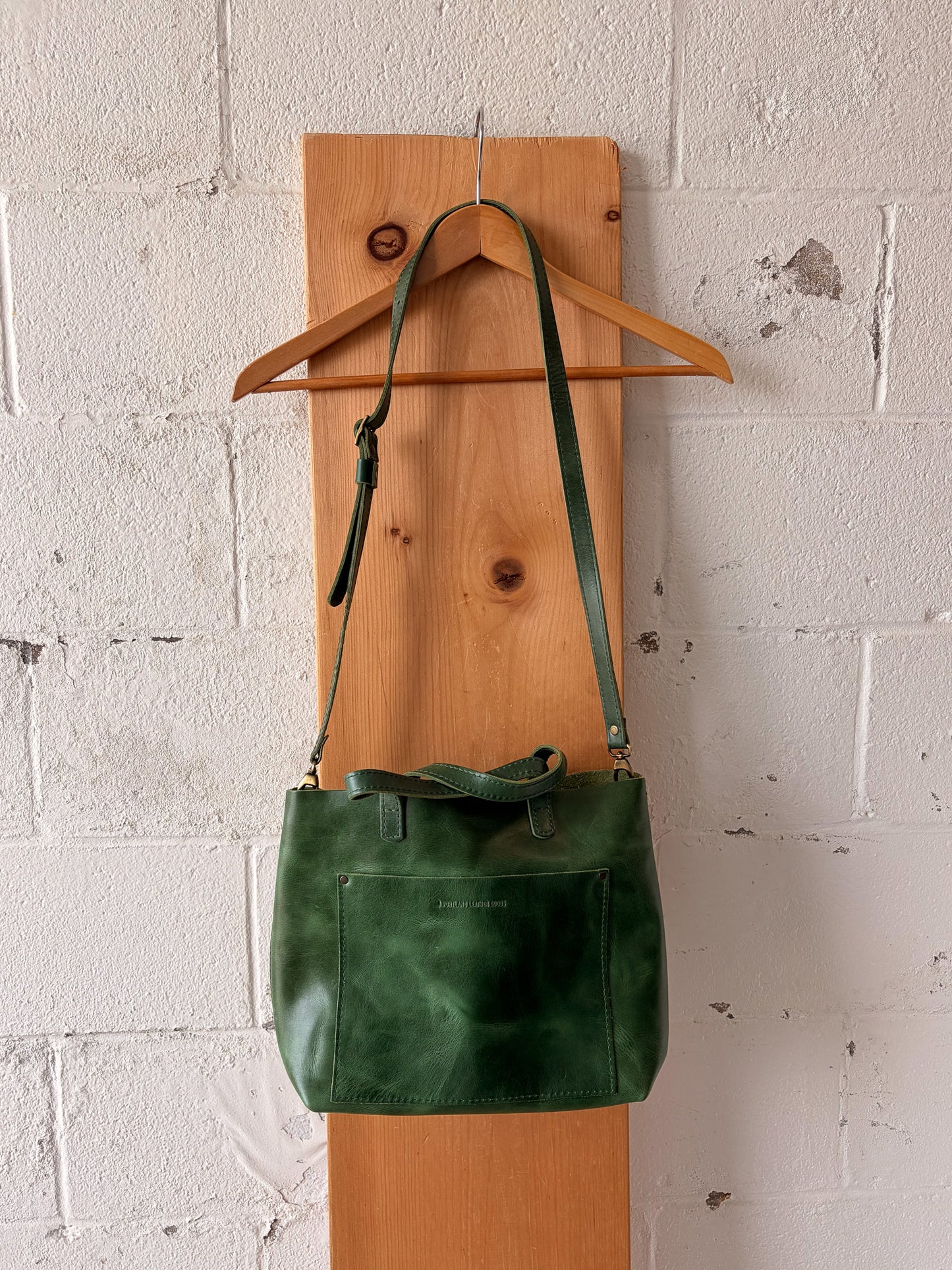 Portland Leather Green Tote Bag & Wallet (Local Pick Up Only)