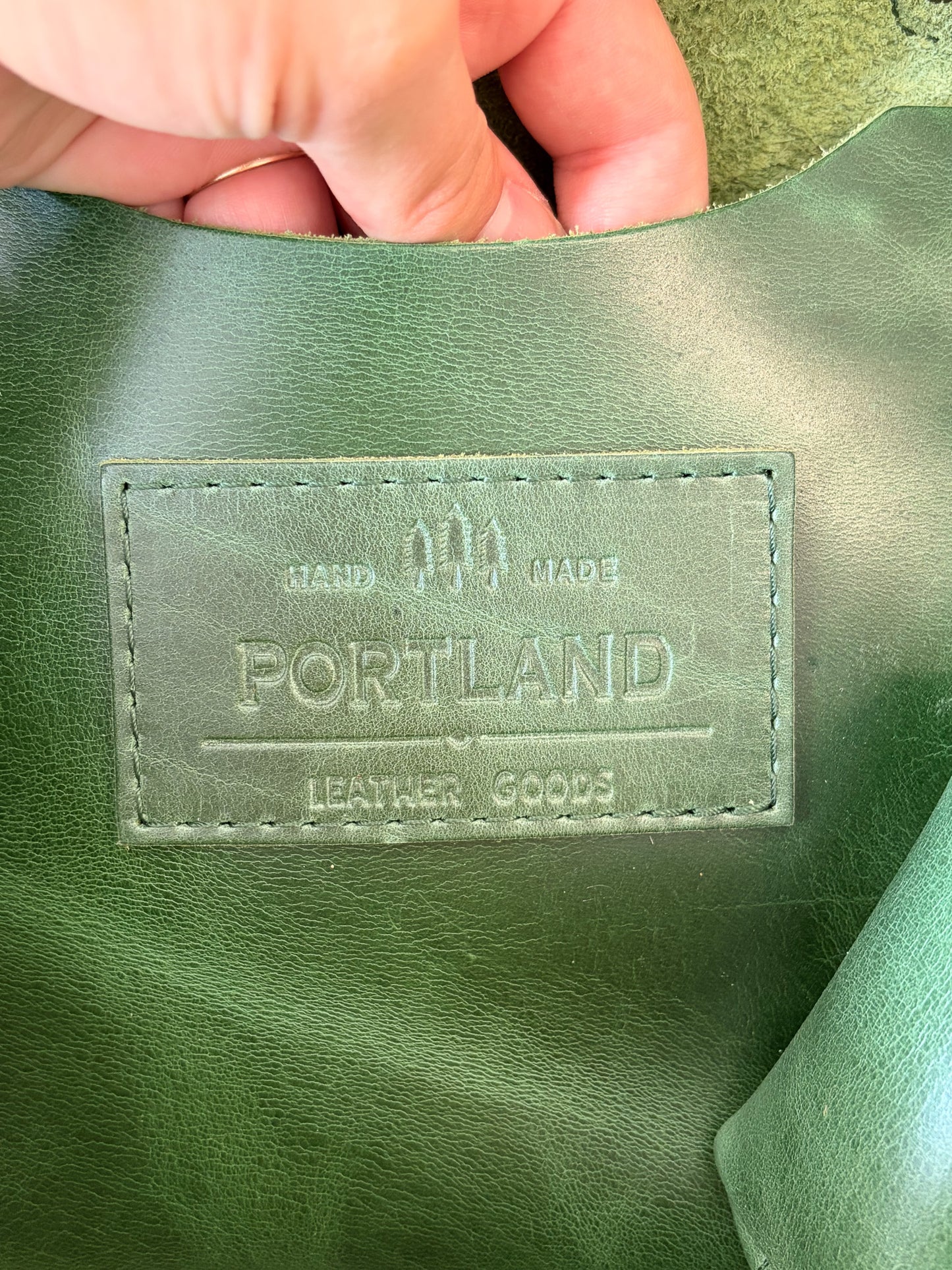 Portland Leather Green Tote Bag & Wallet (Local Pick Up Only)