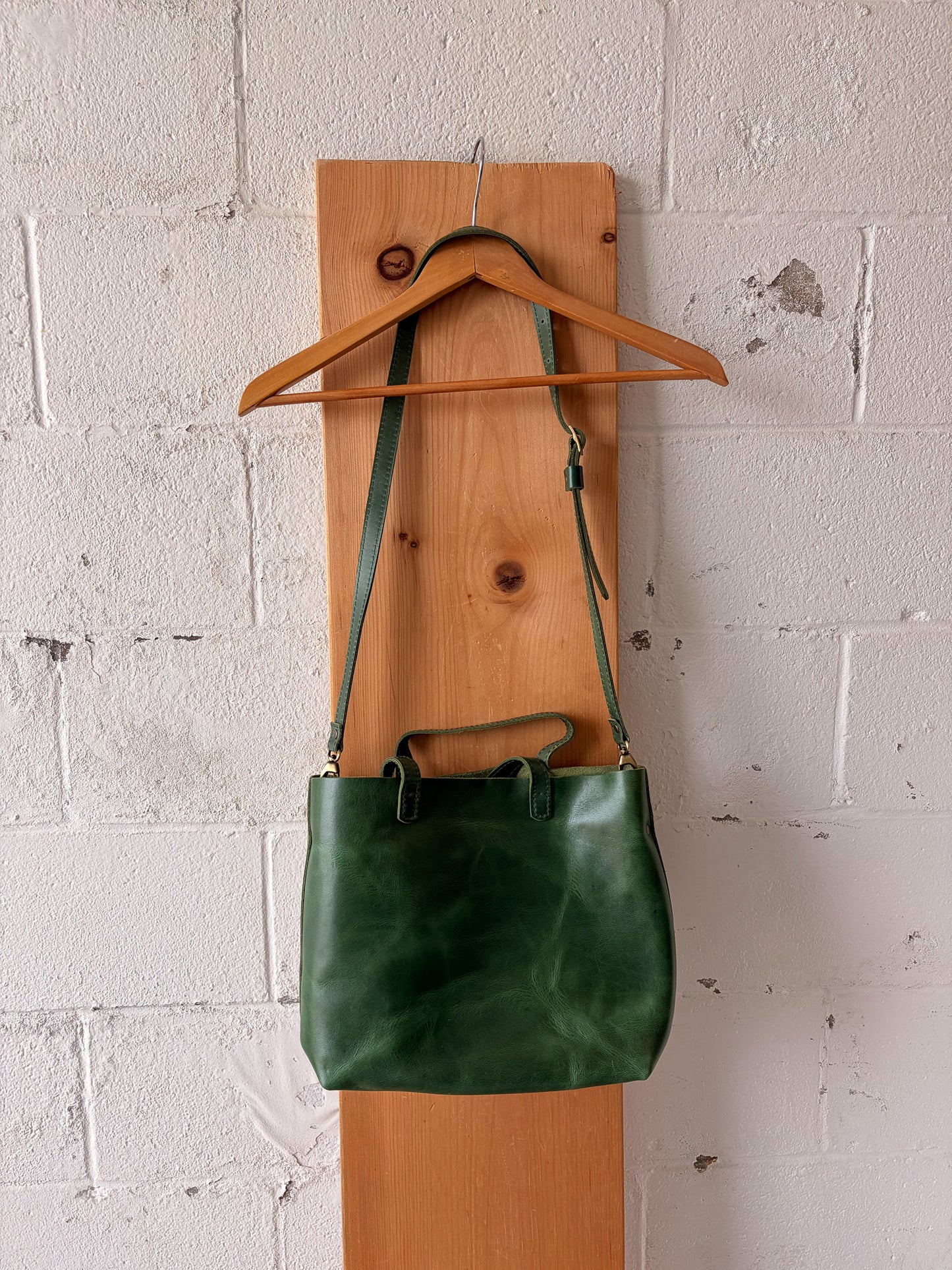 Portland Leather Green Tote Bag & Wallet (Local Pick Up Only)
