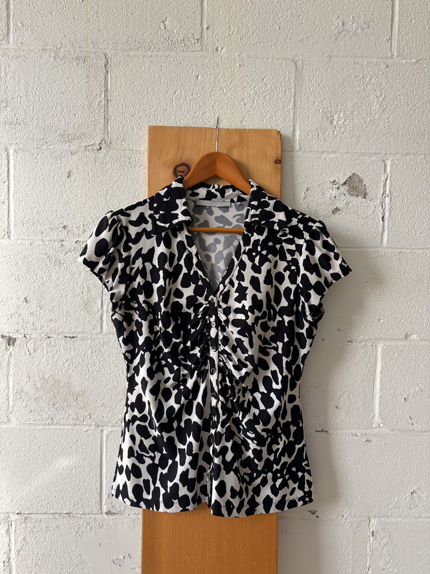 Black & White Print Top : L