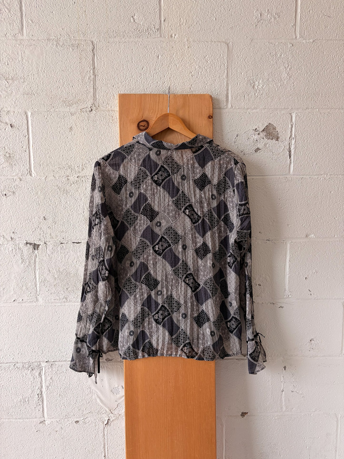 Floral Patchwork Patterned Blouse : XL