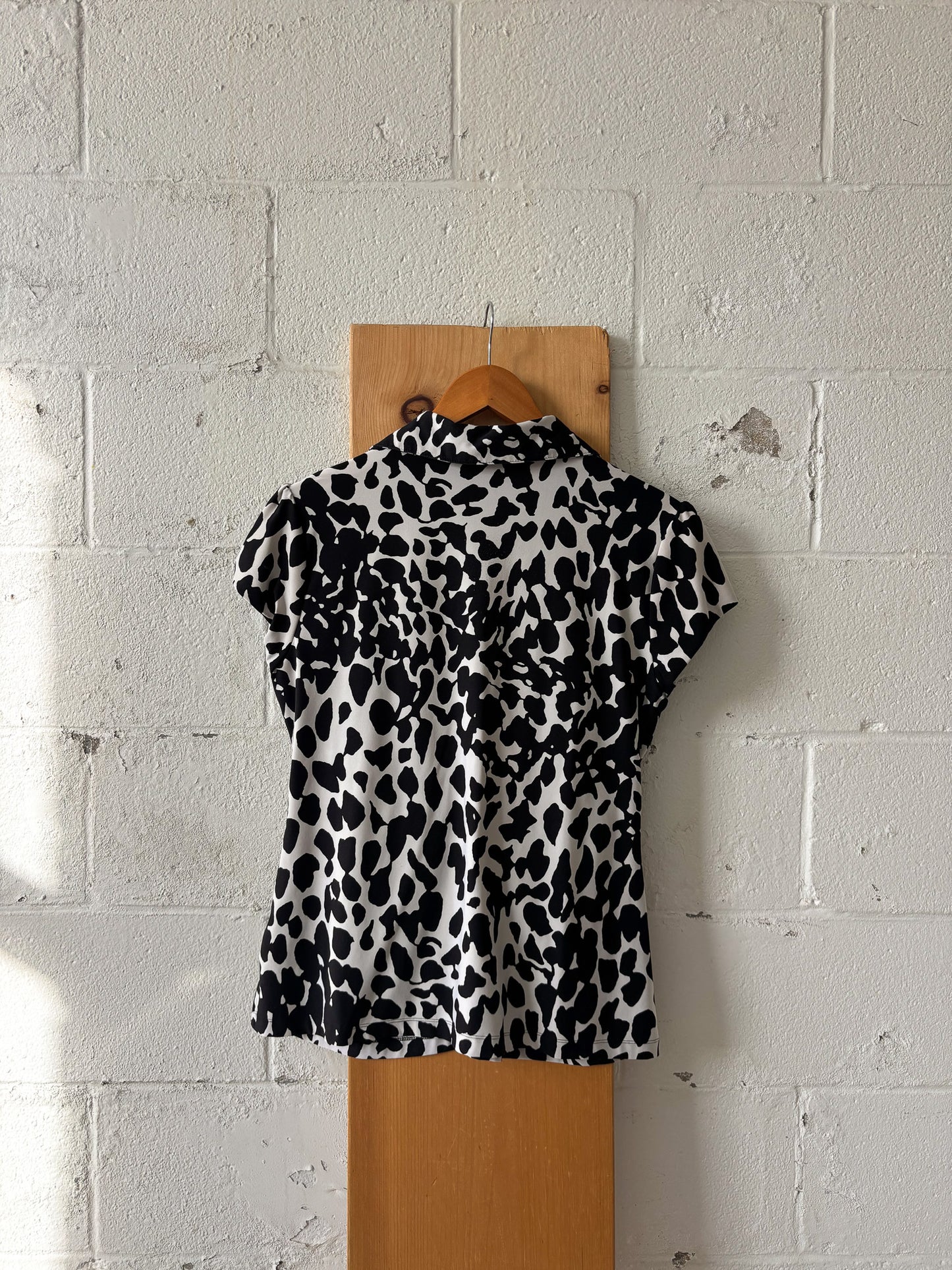 Black & White Print Top : L