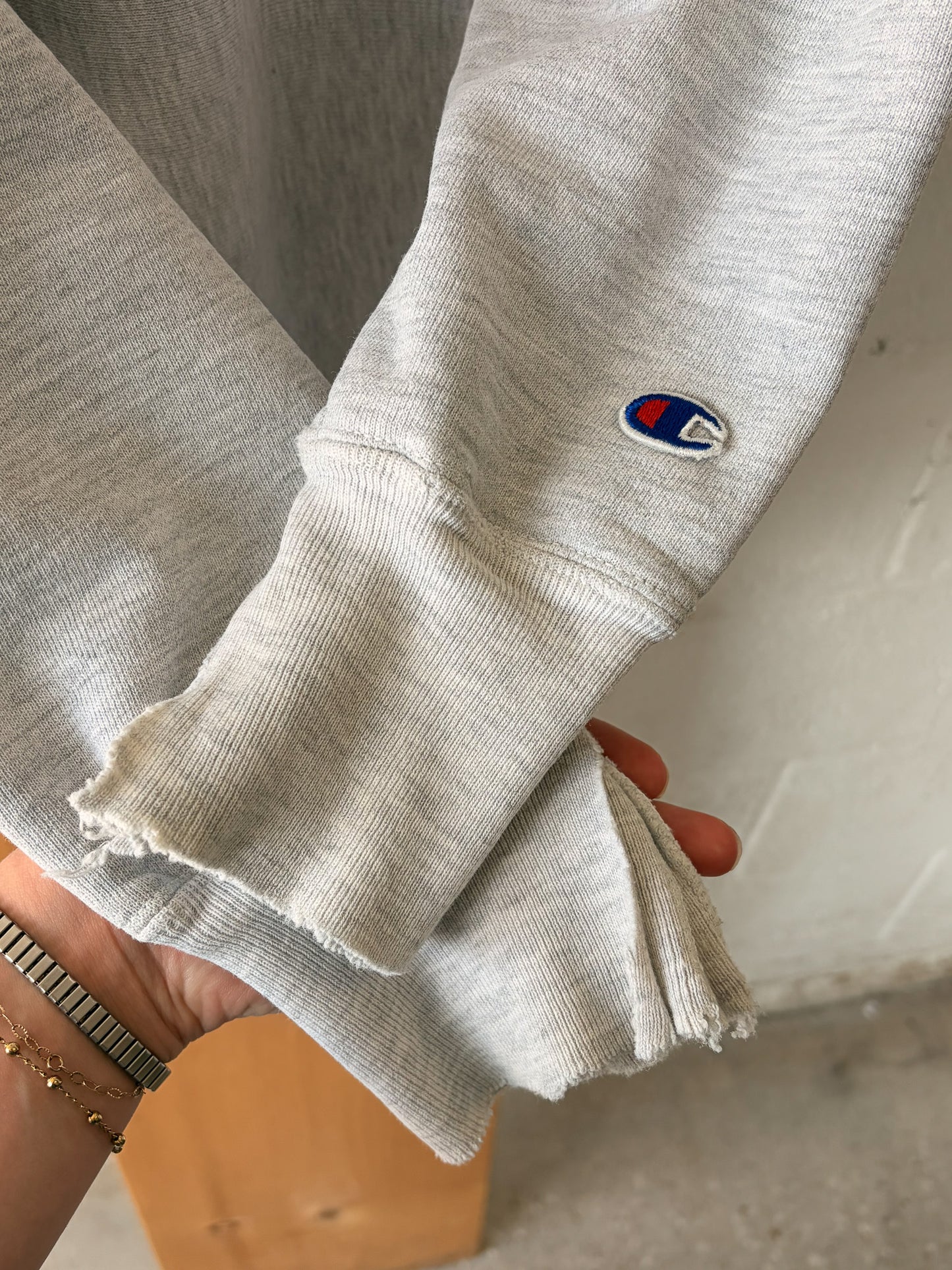 Vtg Champion Distressed Arkansas Crew : XL