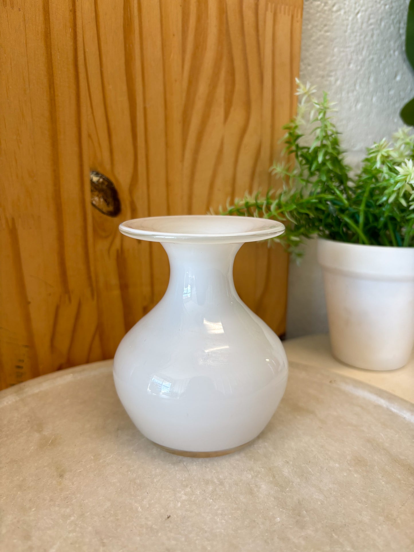Pair of Mini White Vases (Local Pick Up Only)