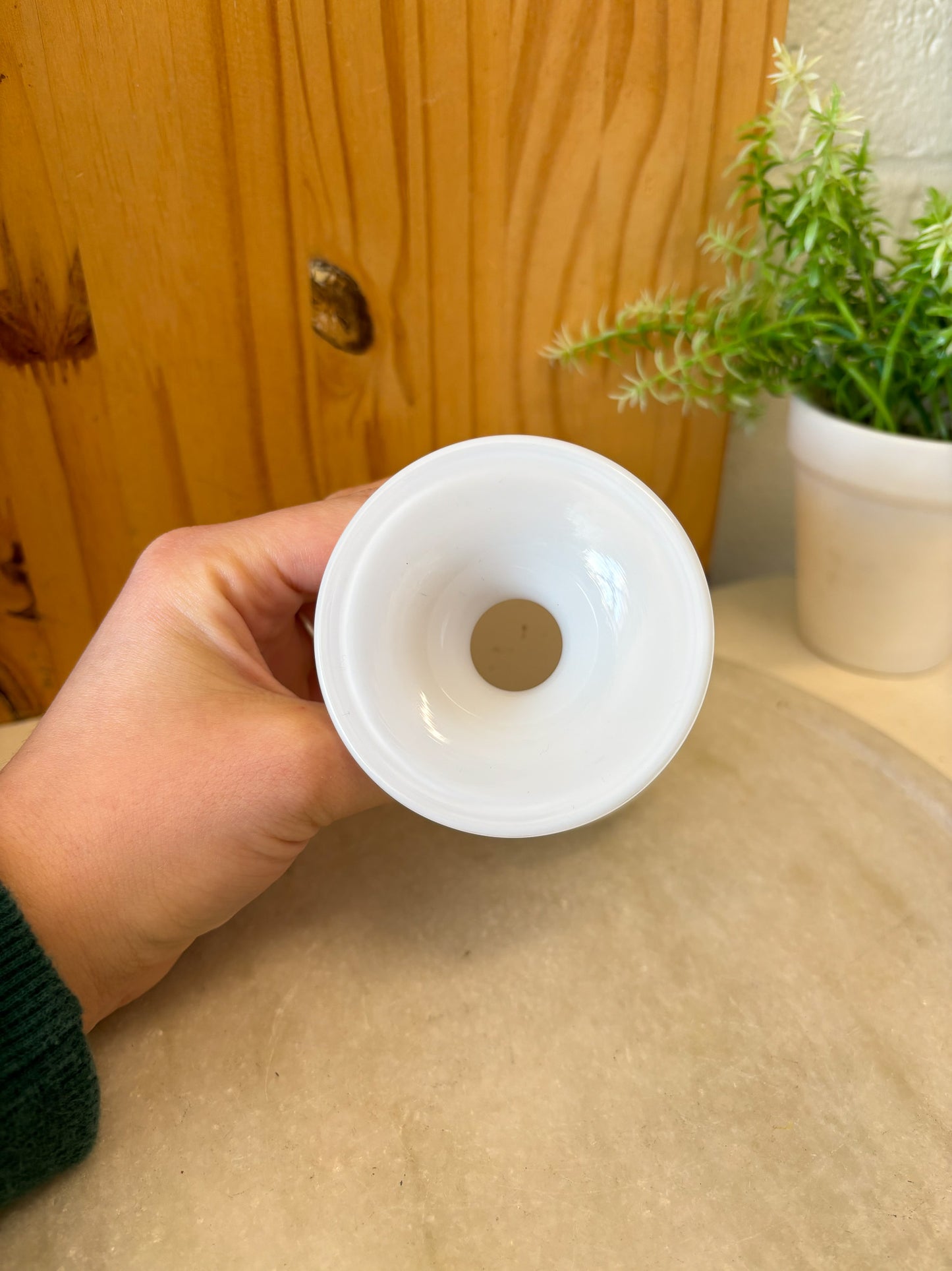 Pair of Mini White Vases (Local Pick Up Only)