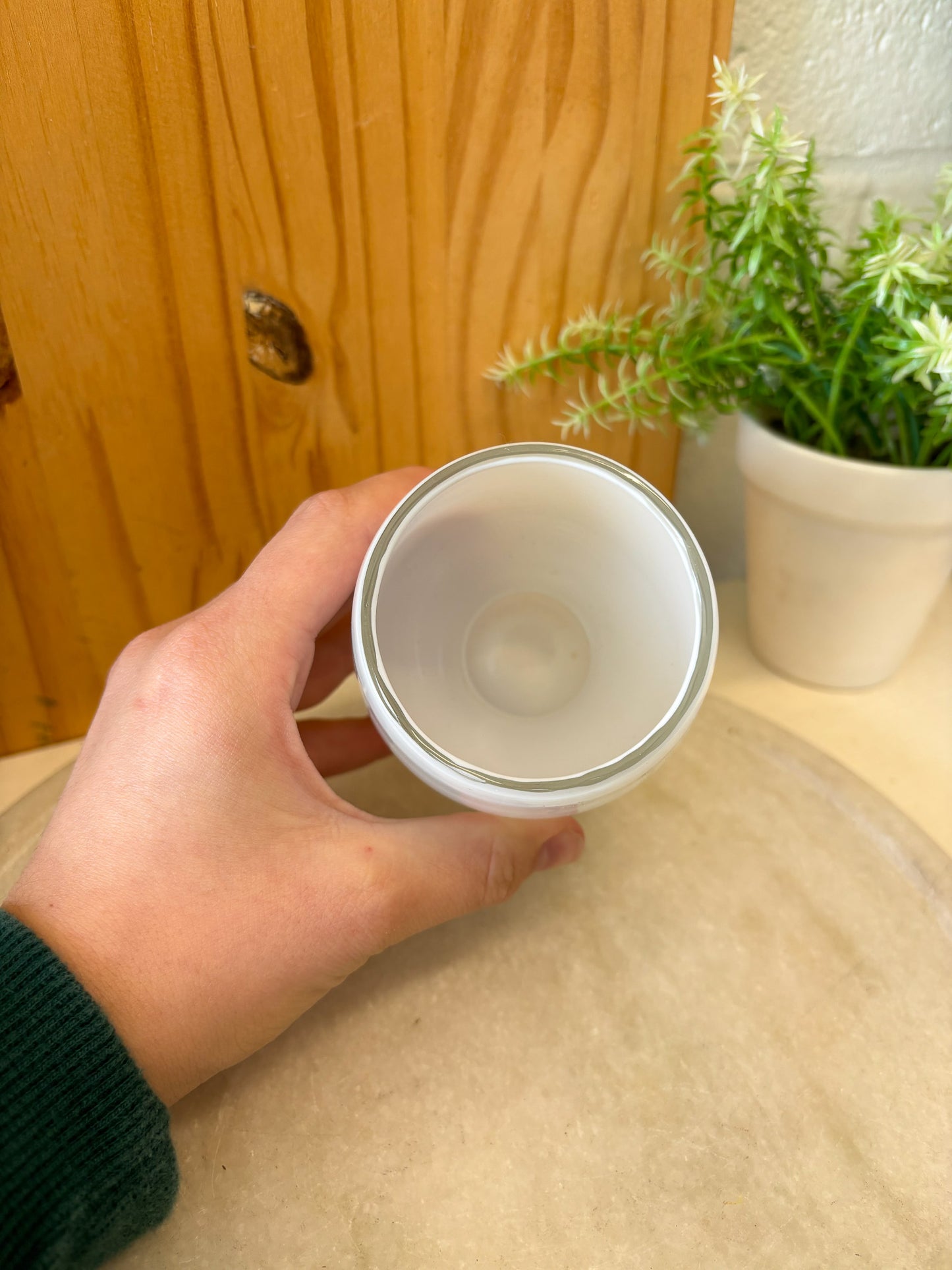 Pair of Mini White Vases (Local Pick Up Only)