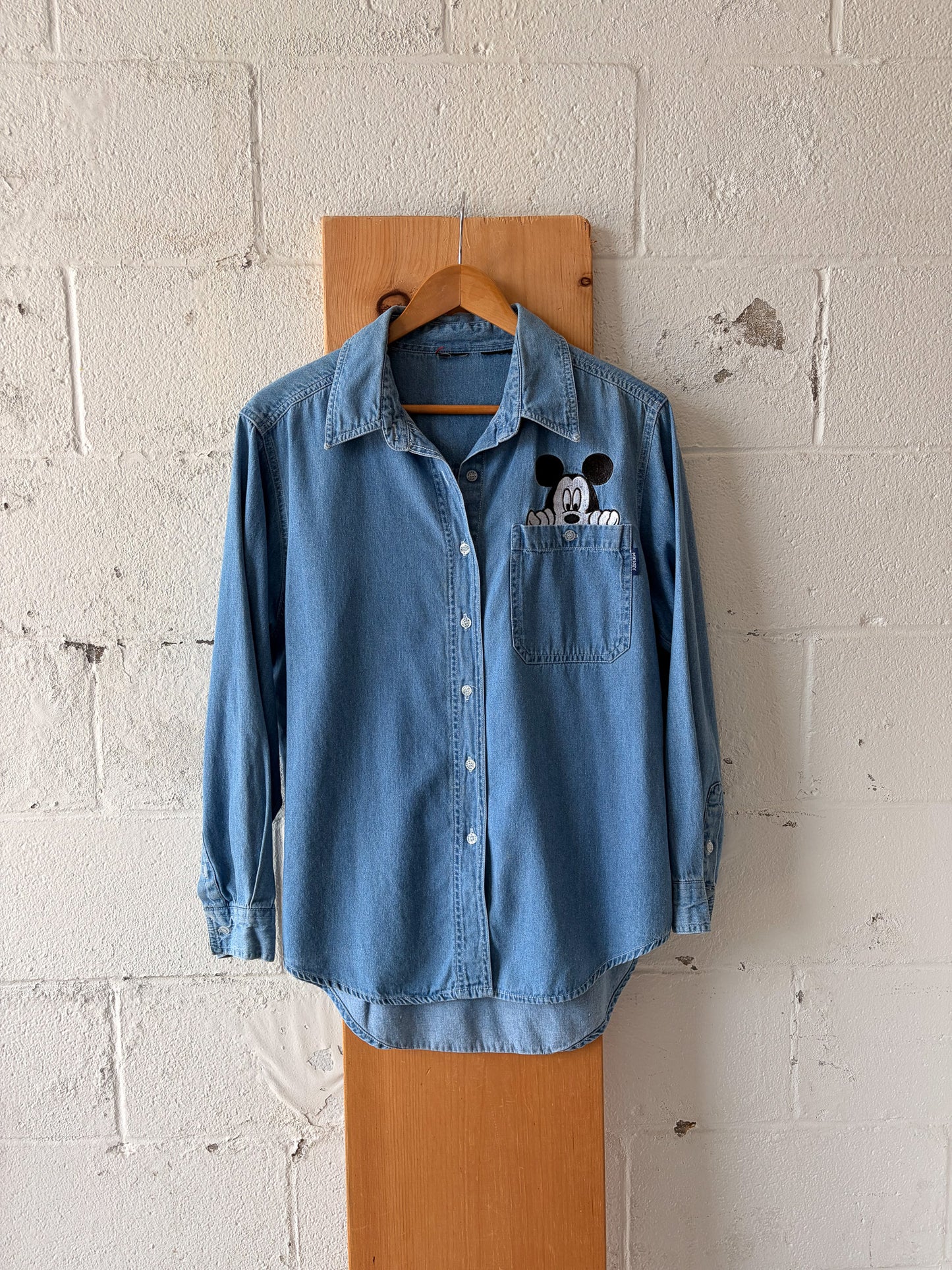 Mickey Denim Button Up : L
