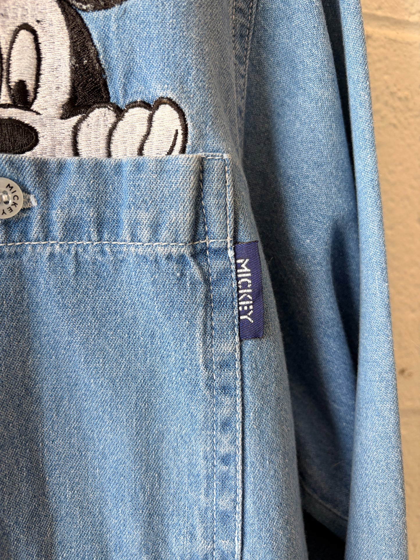 Mickey Denim Button Up : L
