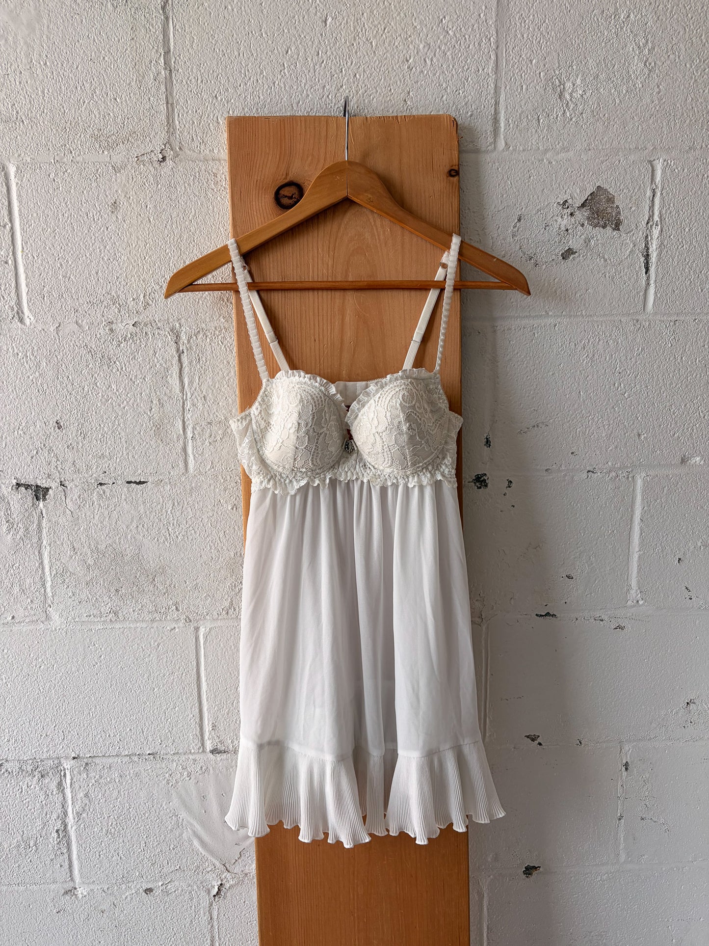 White Babydoll Slip : S