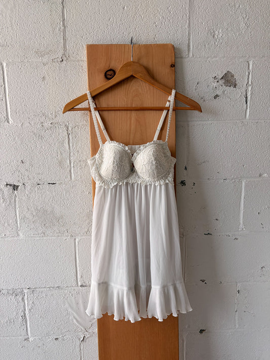 White Babydoll Slip : S