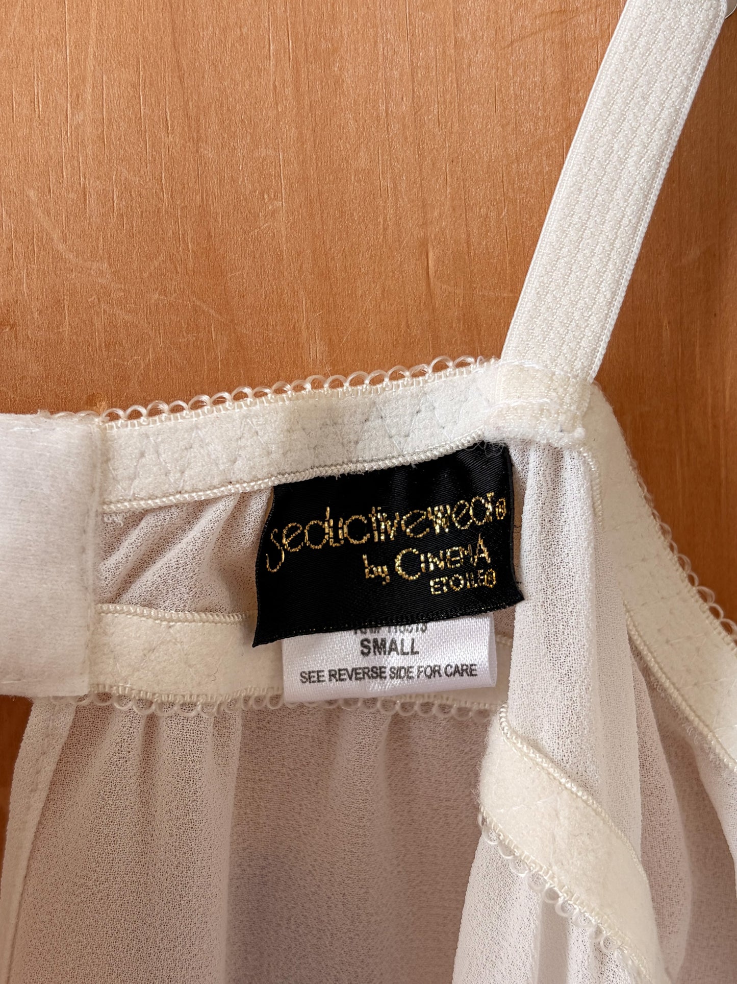 White Babydoll Slip : S
