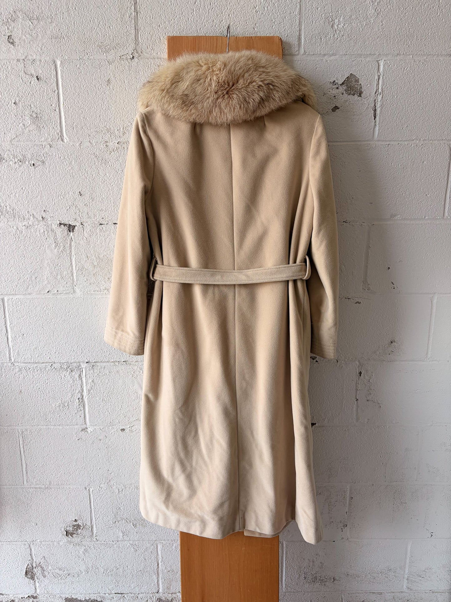 Juli de Roma Fur Collared Trench Coat : M/L