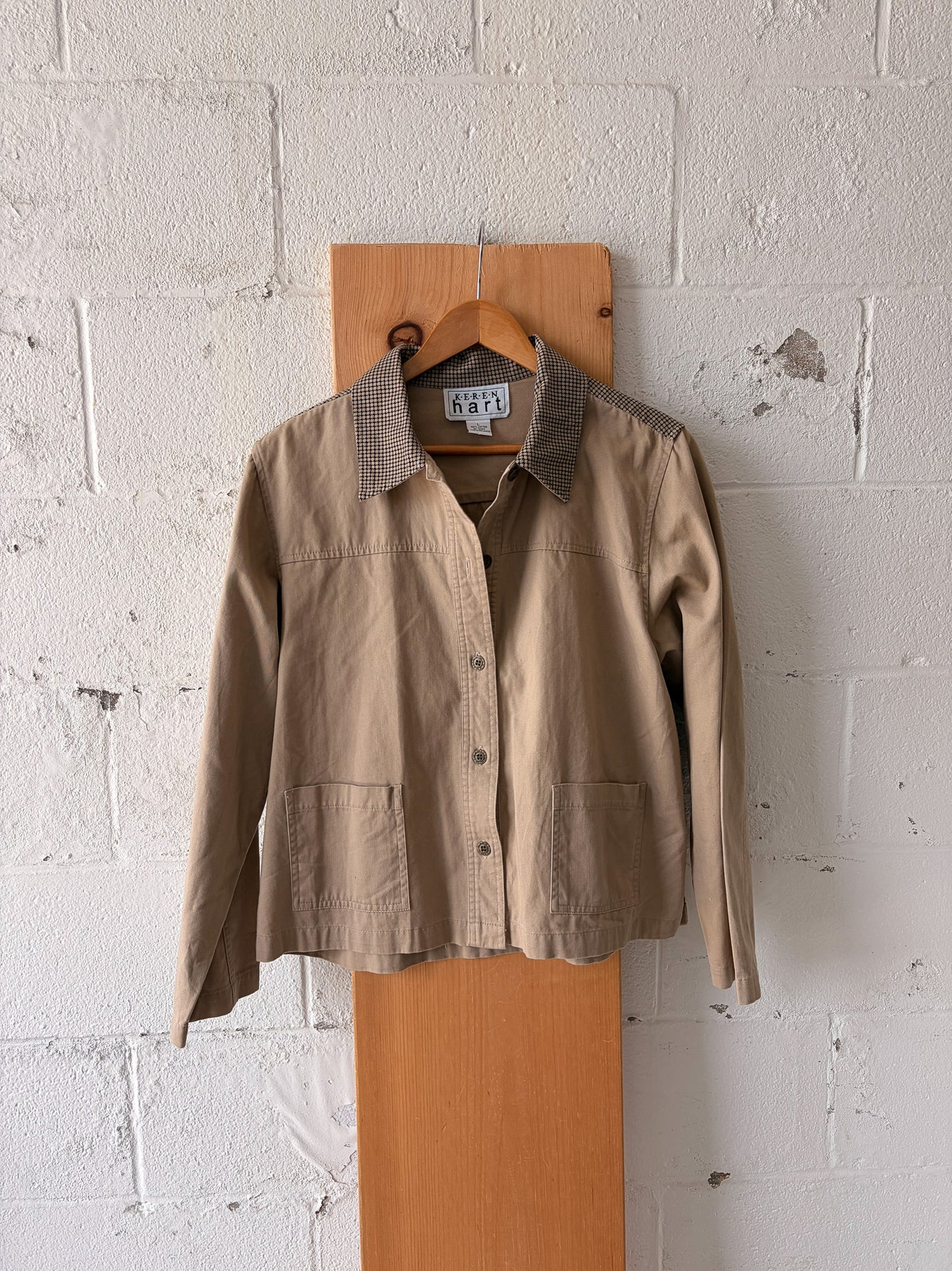 Vtg Keren Hart Tan Set : L