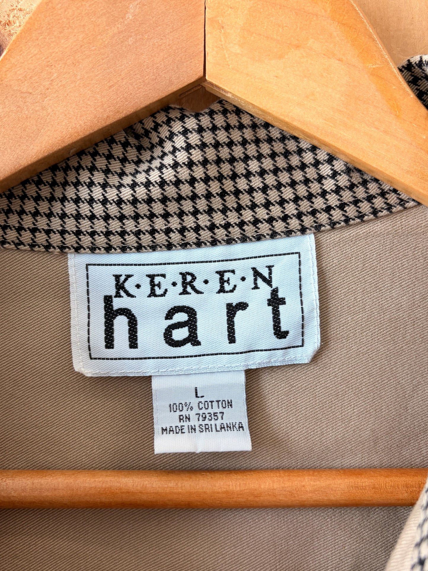 Vtg Keren Hart Tan Set : L