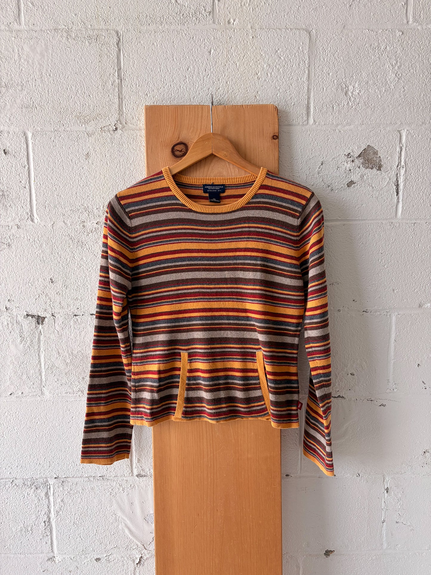 Striped American Eagle Top : M