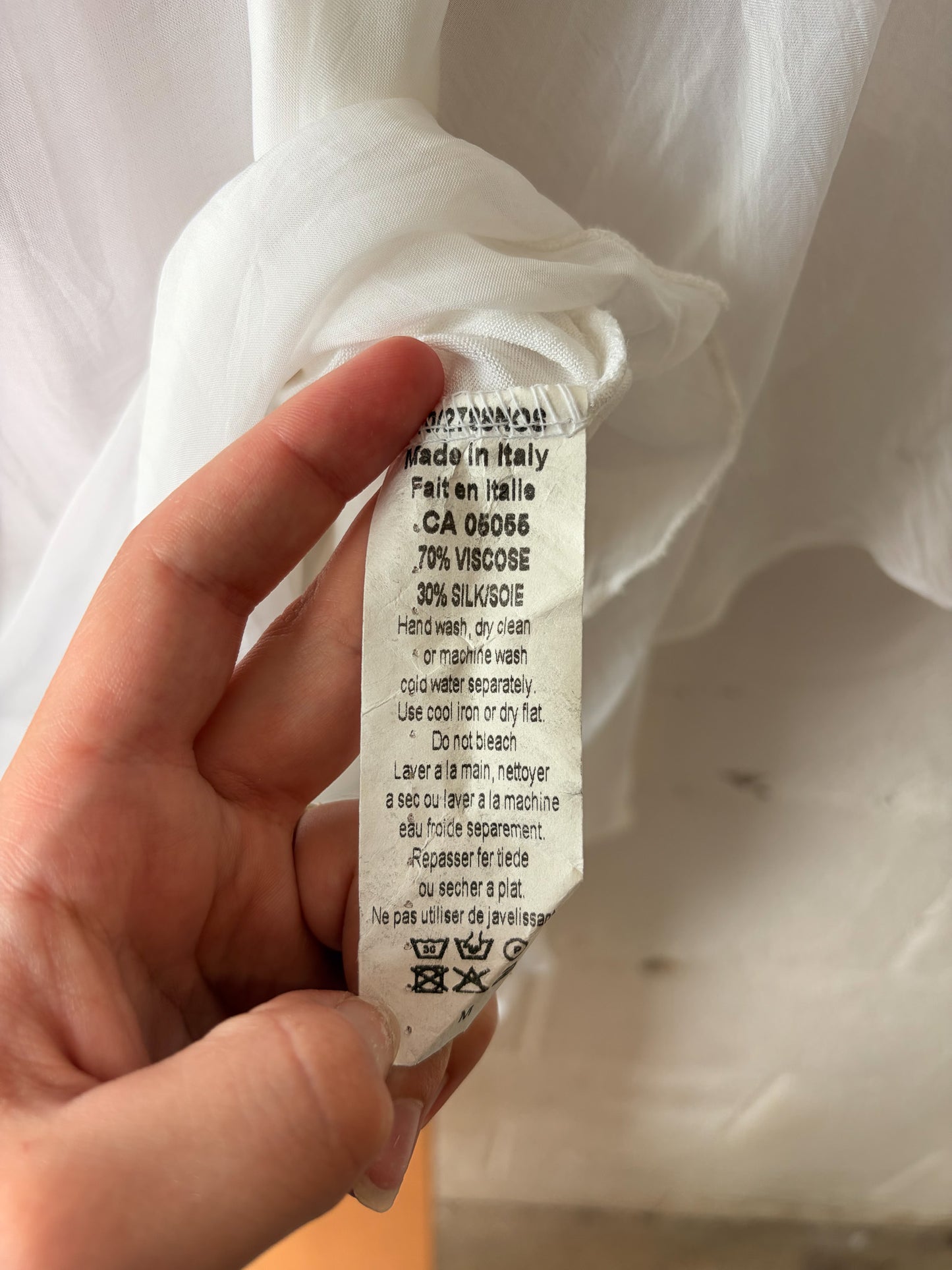 NWT White Poncho Top : M