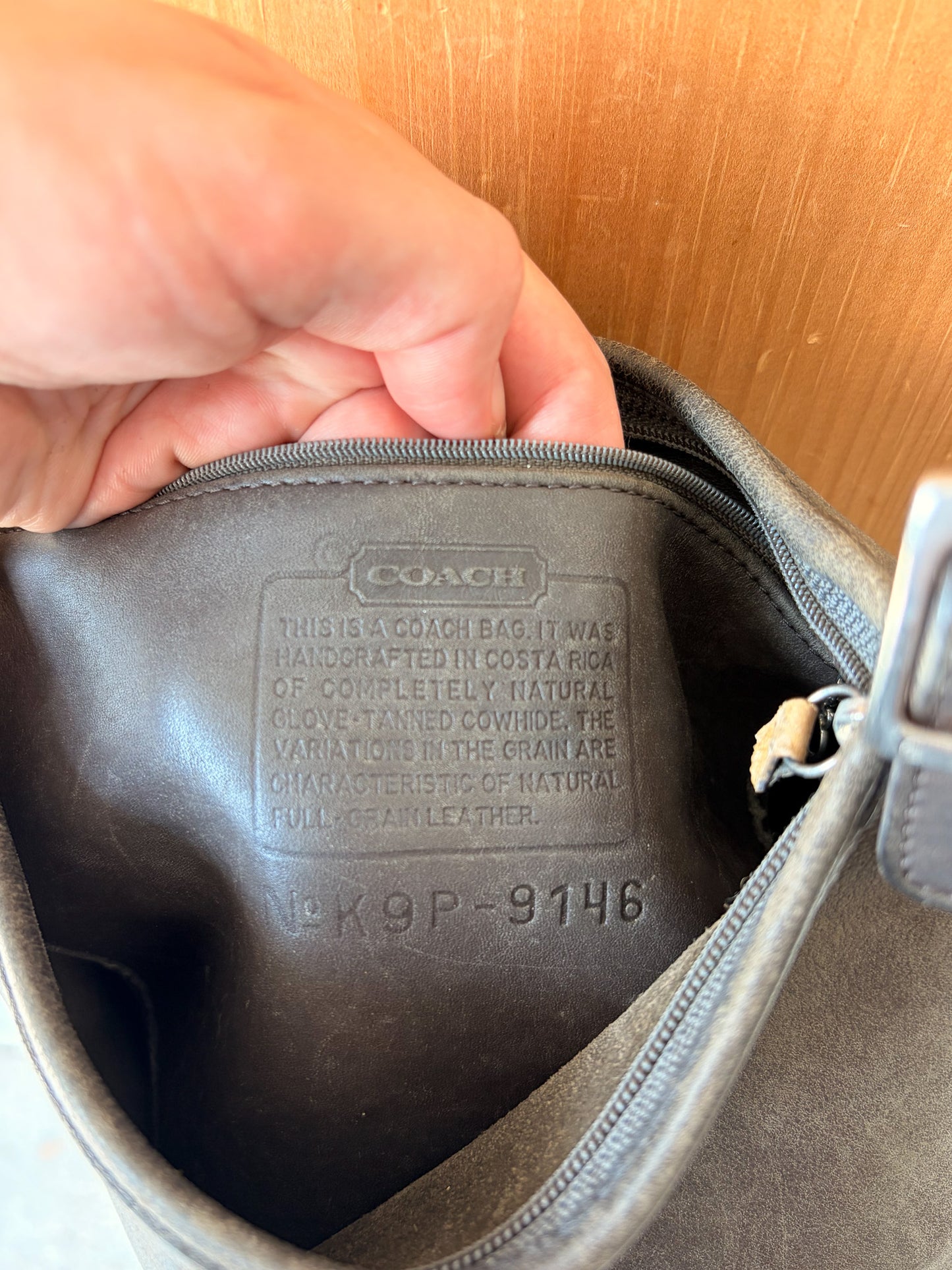 Vtg Coach Slim Hippie Crossbody Purse