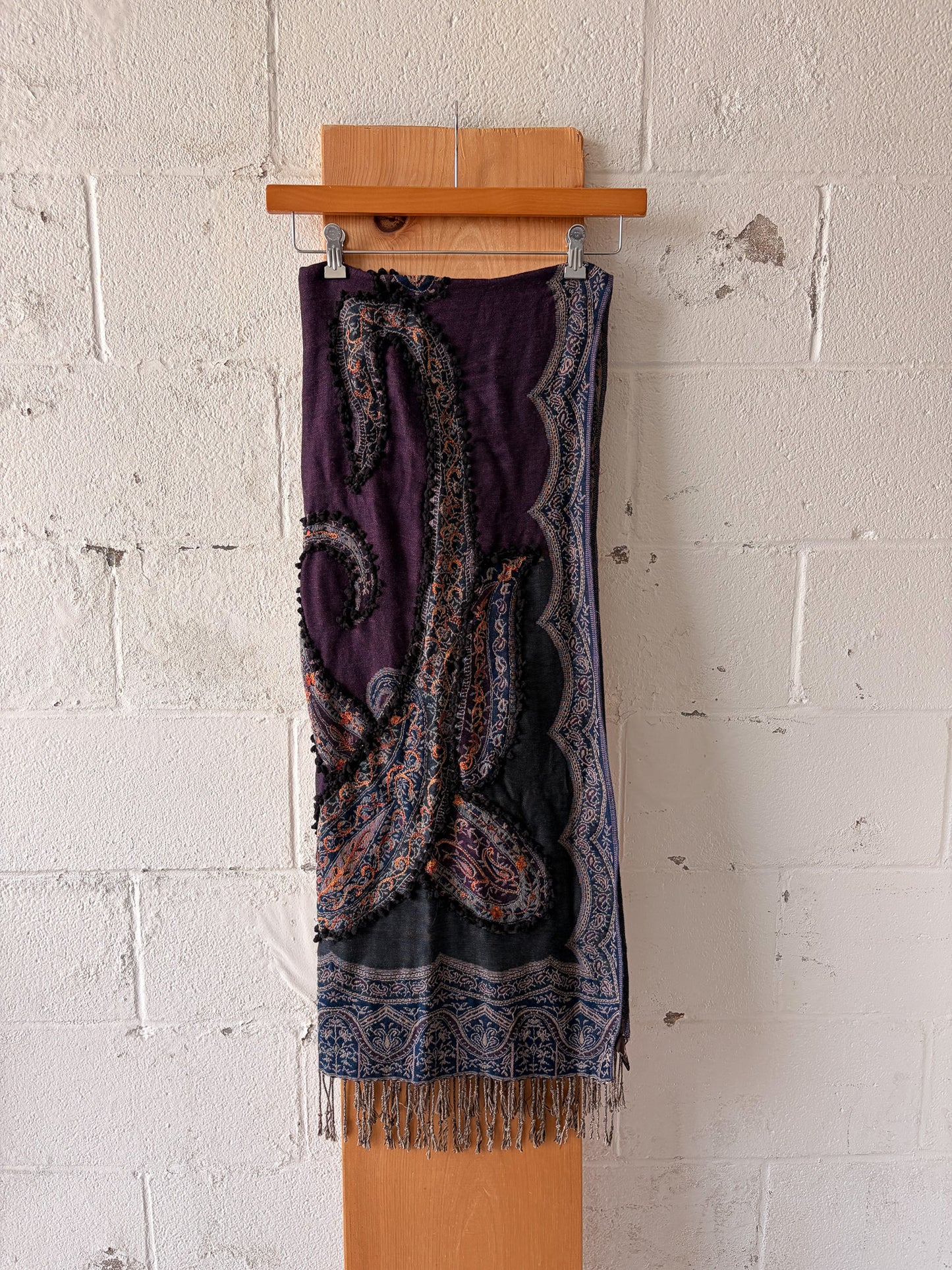 Large Paisley Tassel Scarf