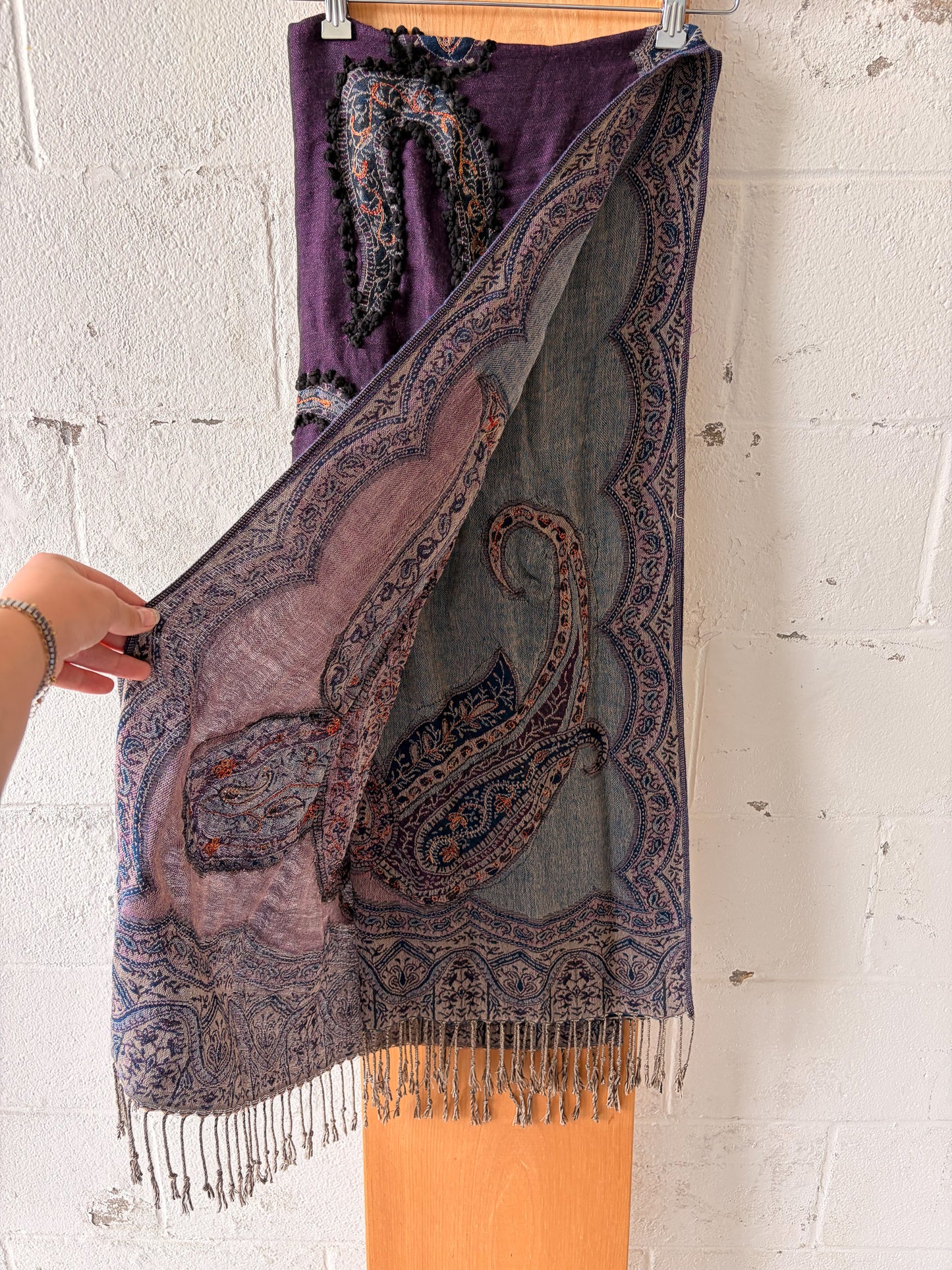 Large Paisley Tassel Scarf