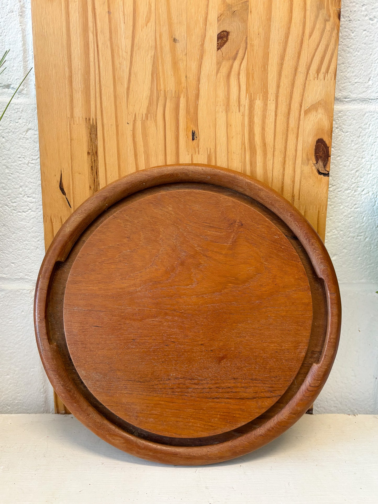 Vtg Platter & Silver Serving Utensil (Local Pick Up Only)