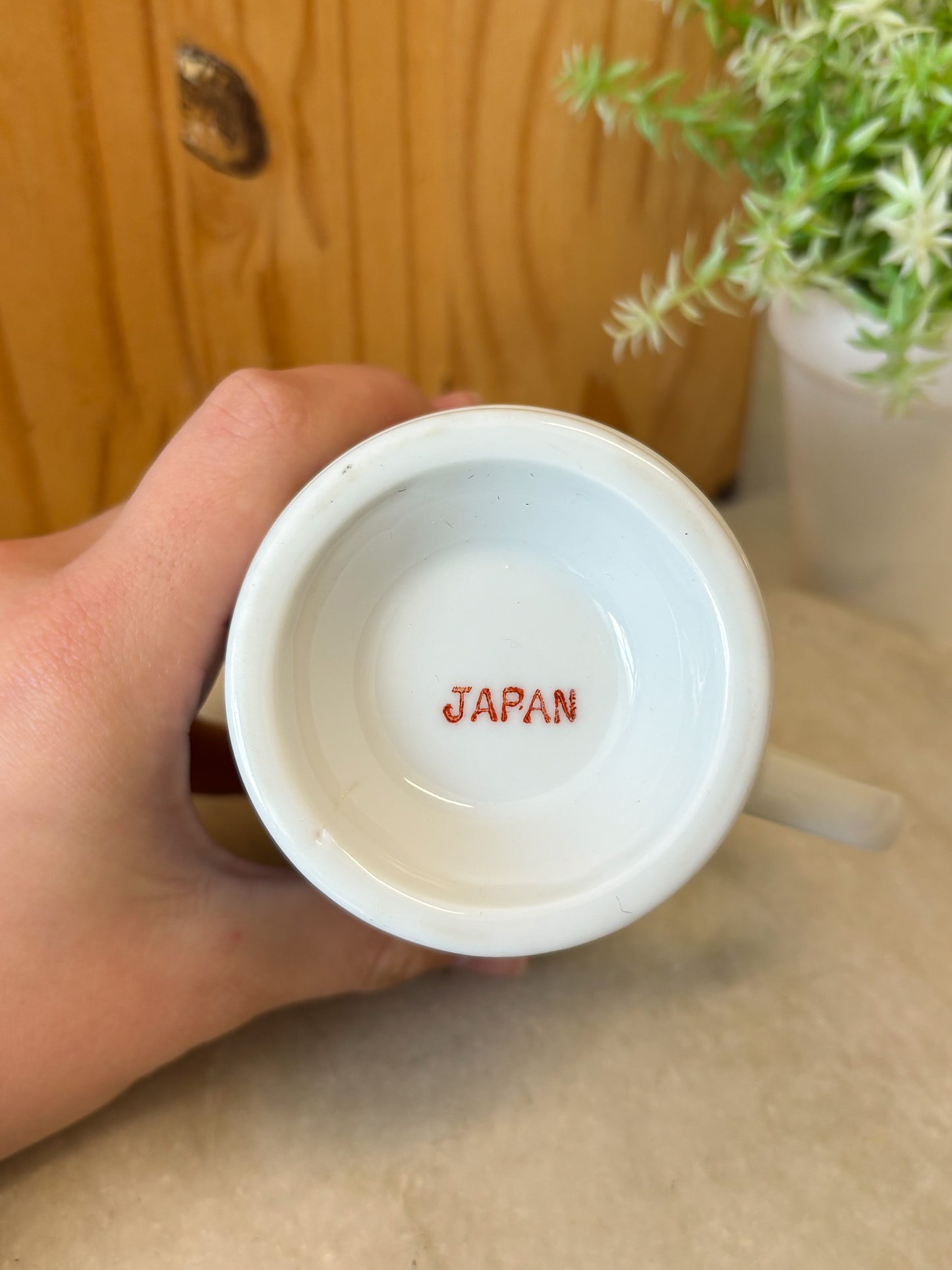Vtg Floral Japan Pedestal Mug (Local Pick Up Only)