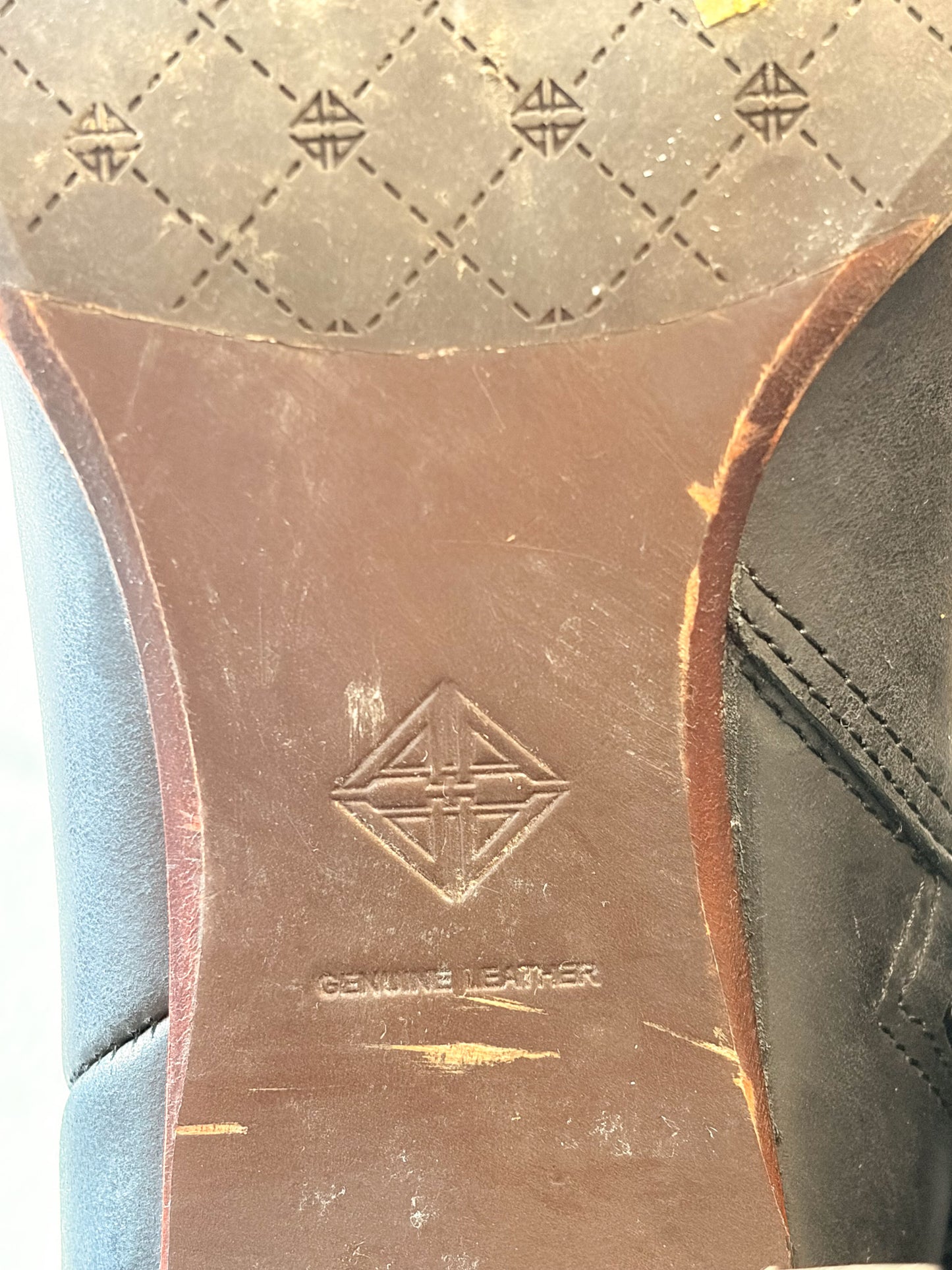Antonio Melani Black Leather Boots : Size 6.5 (Local Pick Up Only)
