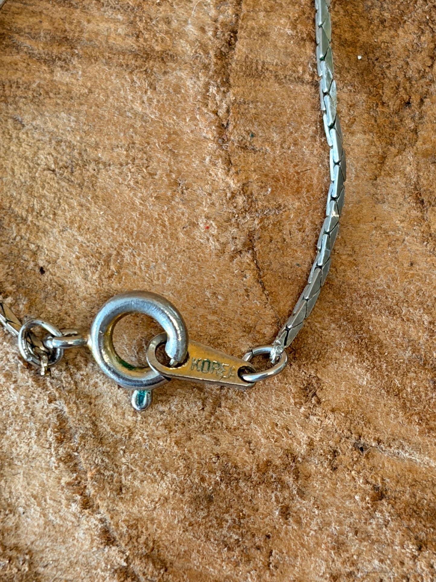 Vtg Silver Tone Discs Necklace