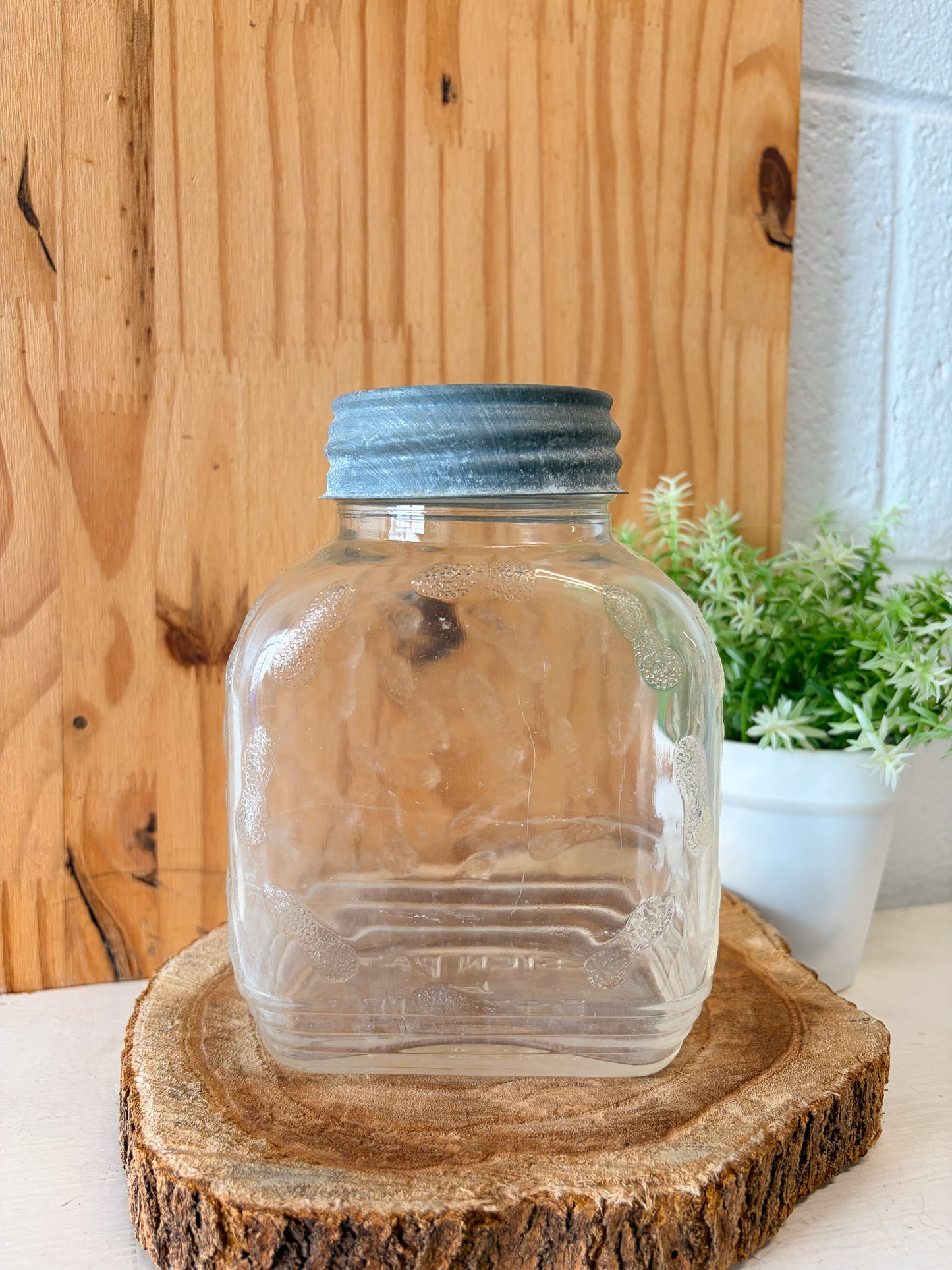 Vtg Glass Peanut Butter Jar (Local Pick Up Only)