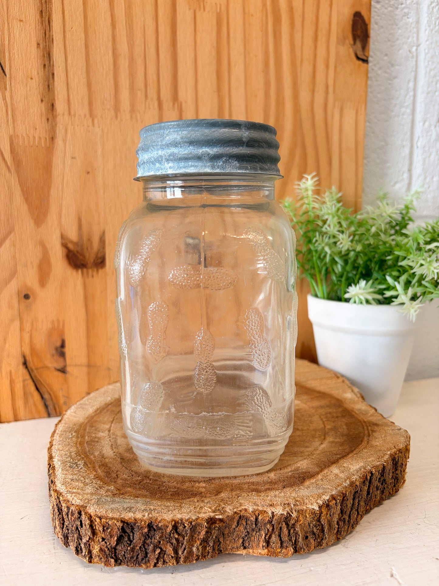 Vtg Glass Peanut Butter Jar (Local Pick Up Only)