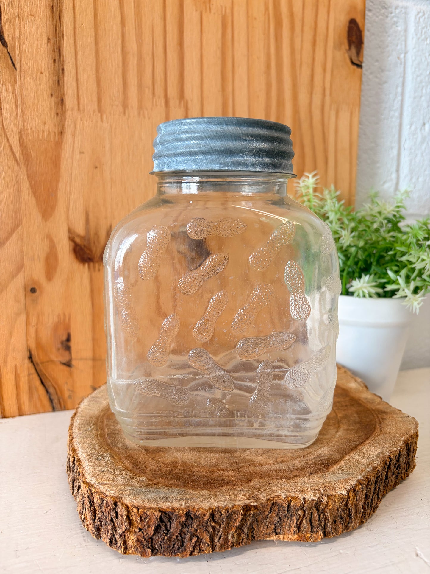 Vtg Glass Peanut Butter Jar (Local Pick Up Only)