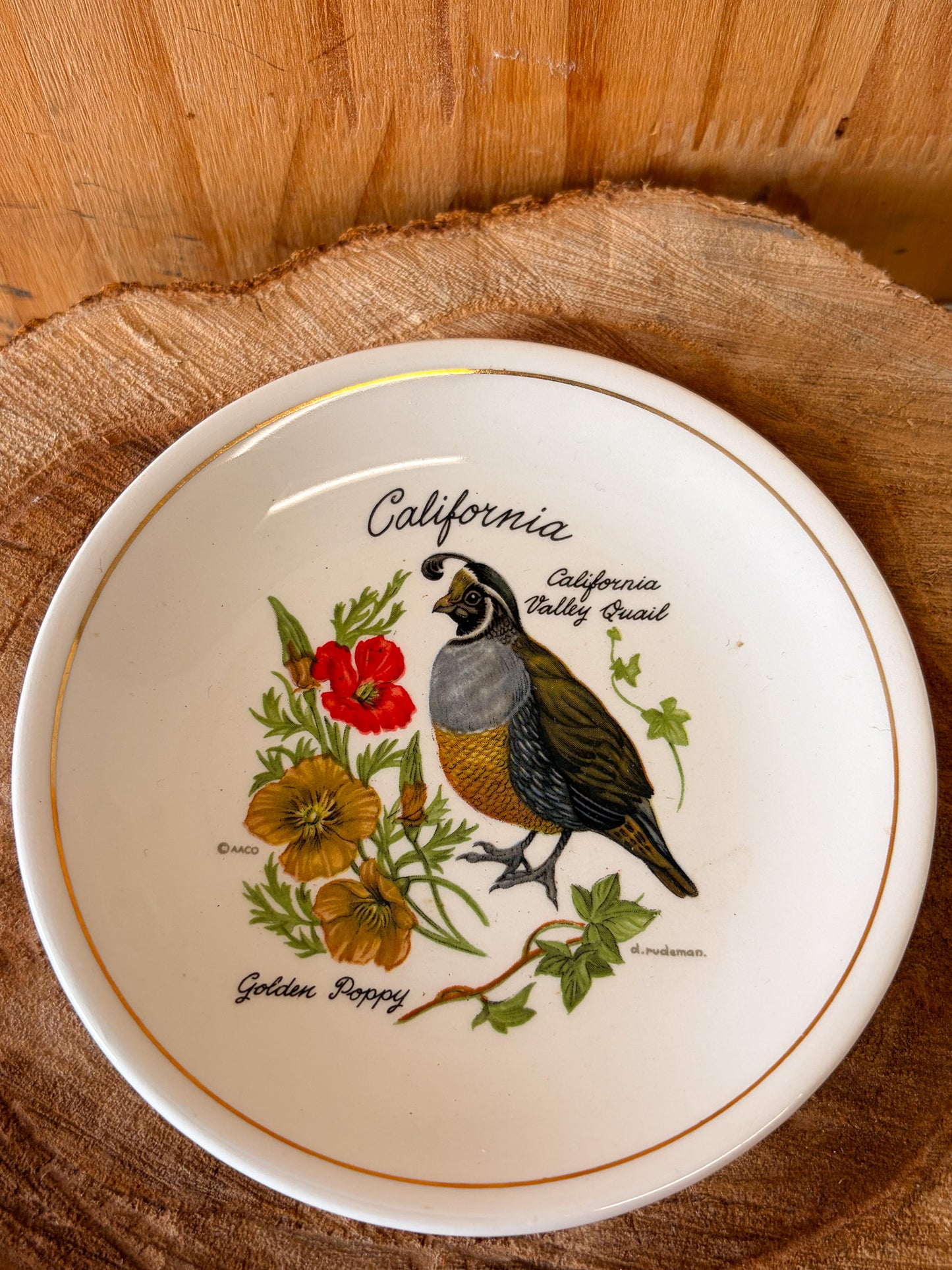 California Quail Trinket Dish